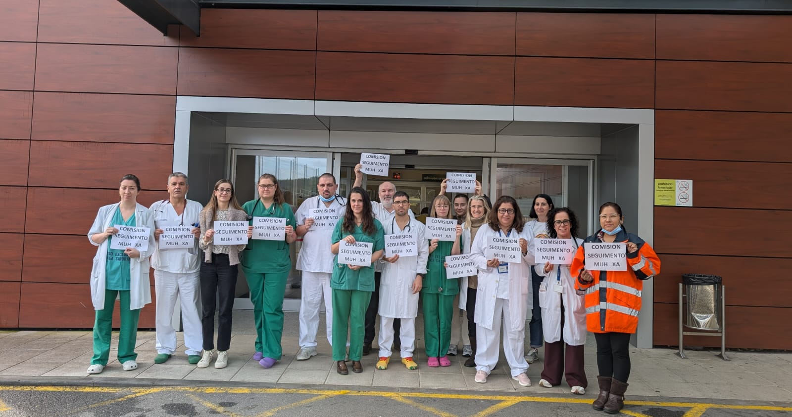 Concentración de médicos de Urgencias en el Hospital del Salnés