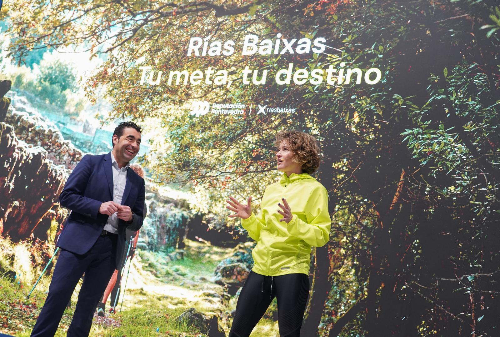 Luis López presentando la campaña "Tu meta, tu destino" en Fitur