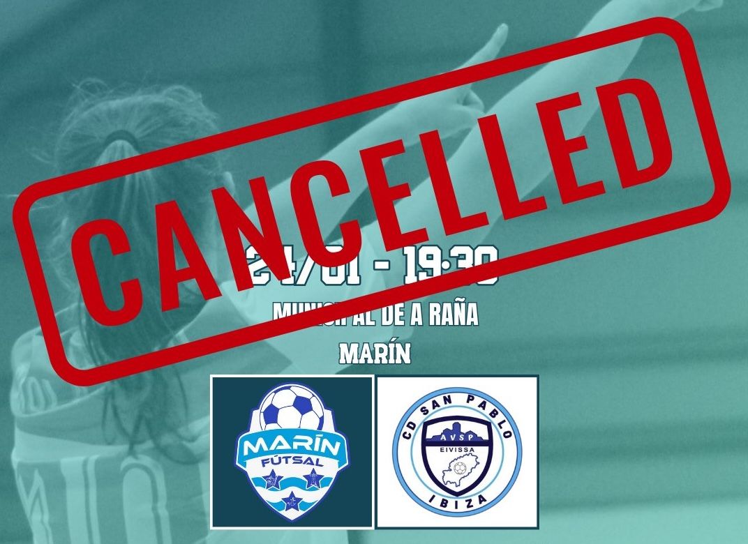 Suspensión del partido entre Marín Futsal y San Pablo-Eivis