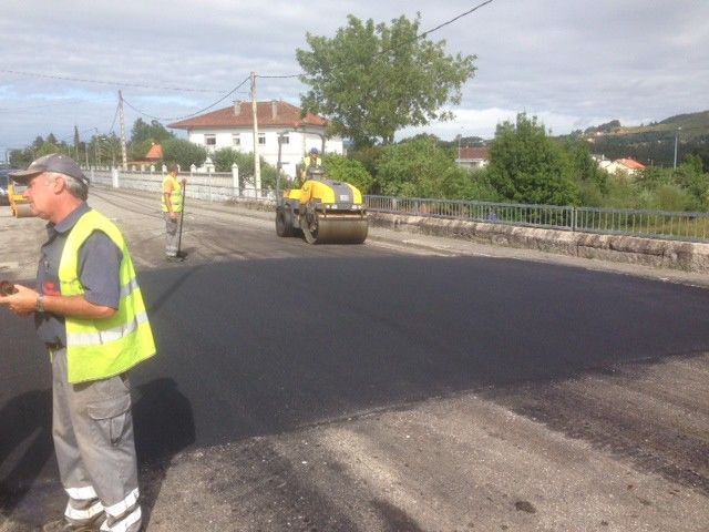 Obras na N-541 en Tenorio (Cotobade)