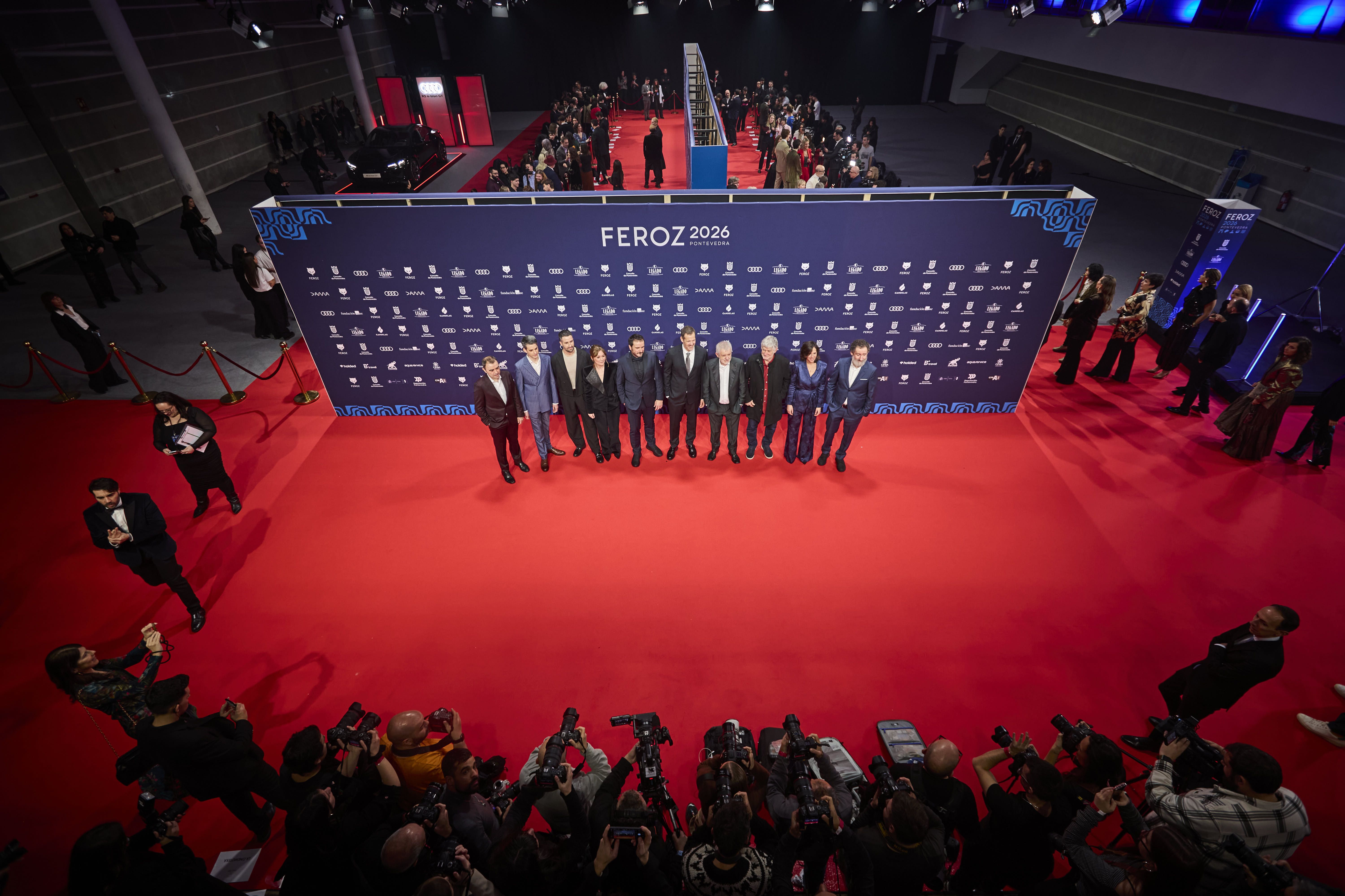 Backtage da alfombra vermella dos Premios Feroz 2026