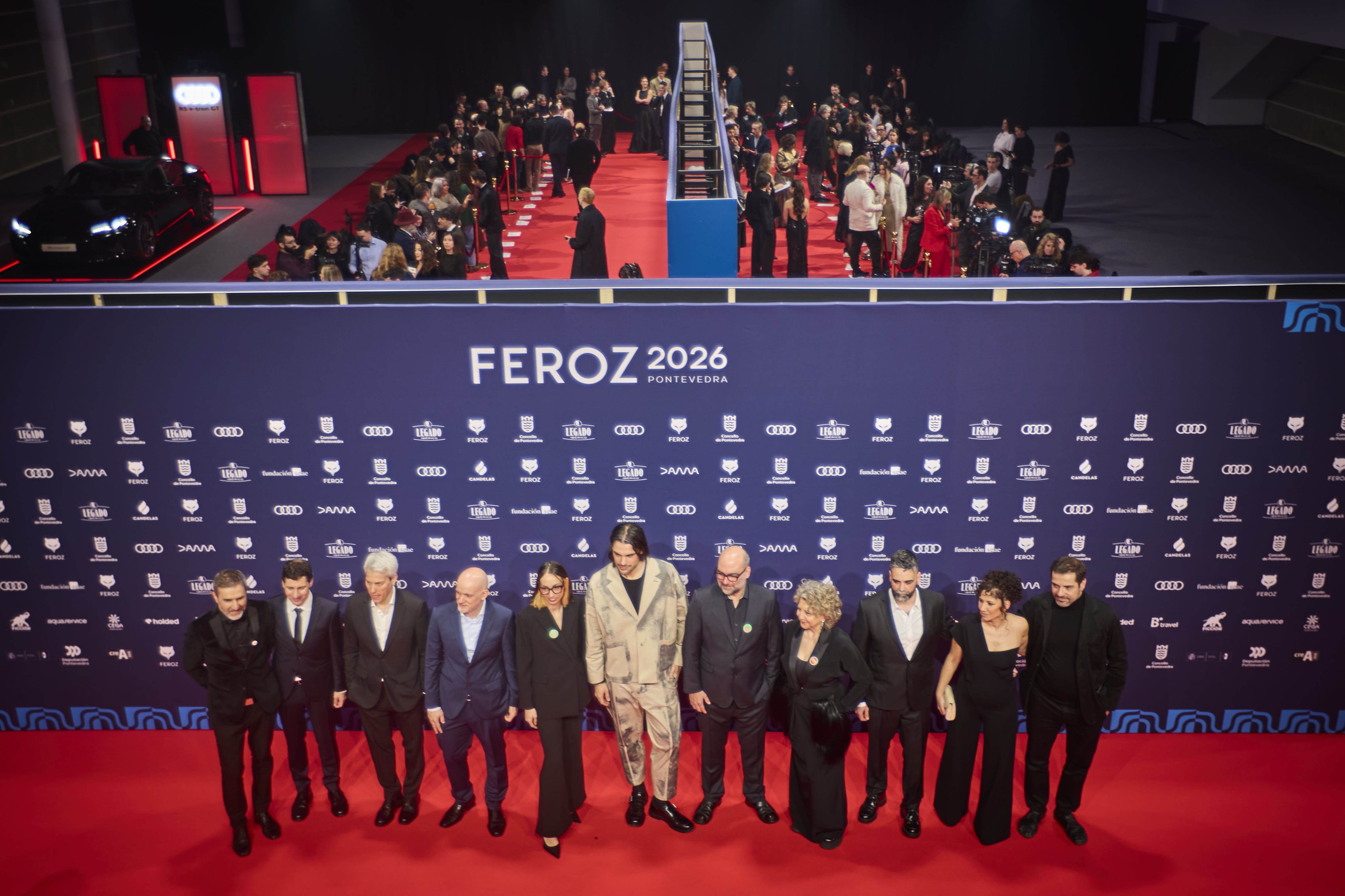 Backtage da alfombra vermella dos Premios Feroz 2026