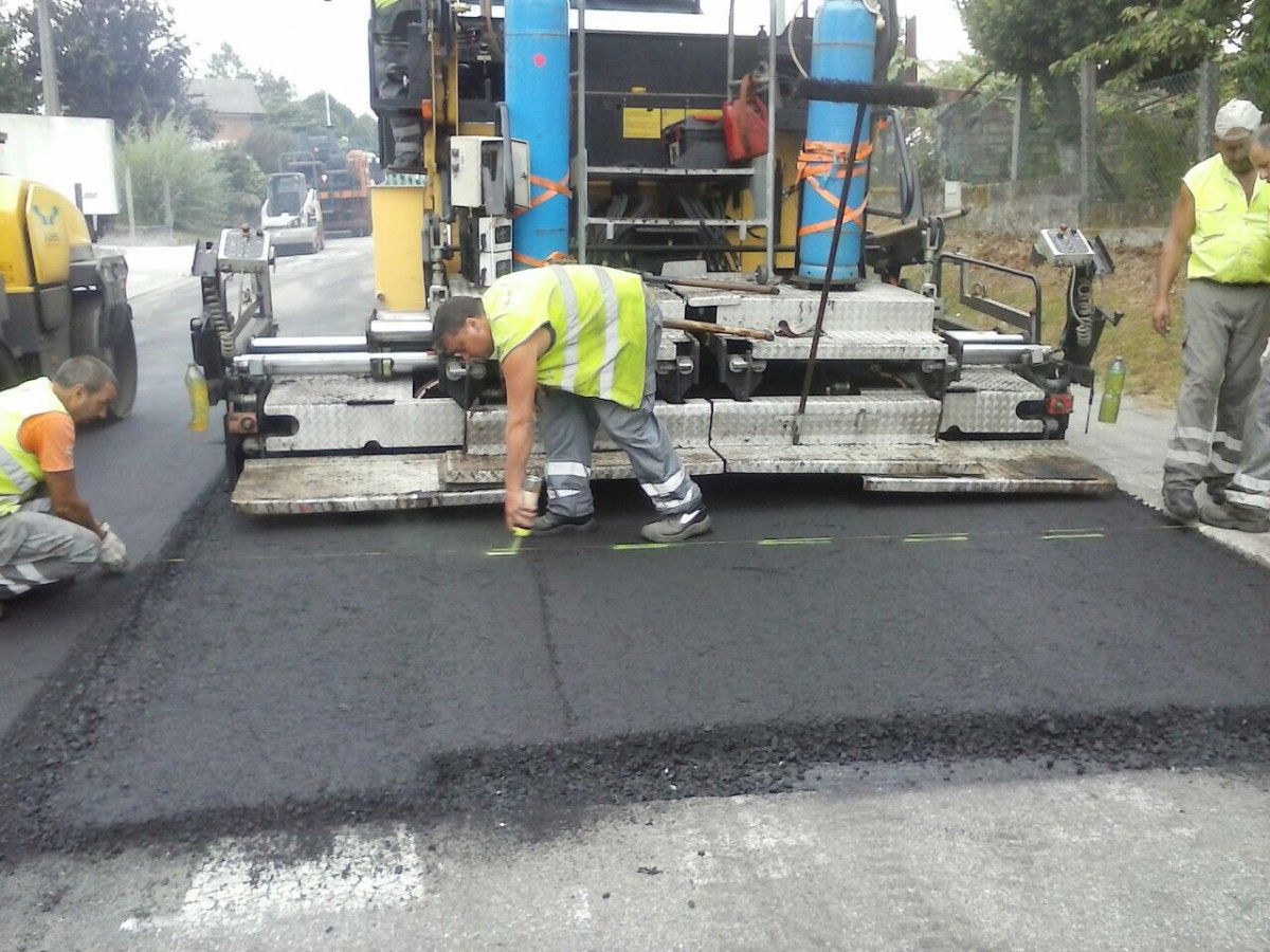 Obras na N-541 en Tenorio (Cotobade)