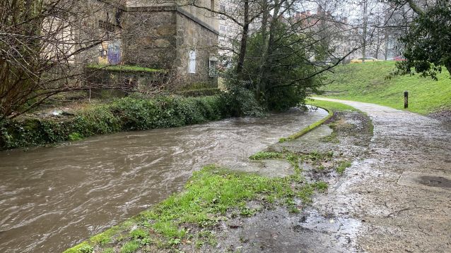 O río Gafos ao seu paso por Ponte Boleira O río Gafos ao seu paso por Ponte Boleira