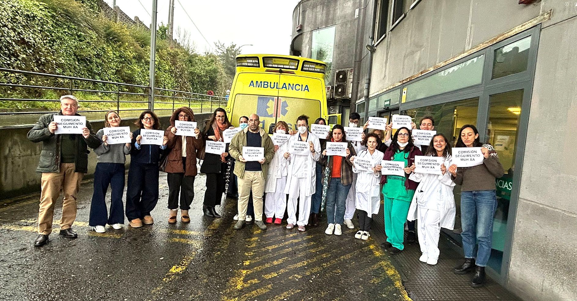 Protesta de médicos urgenciólogos en Montecelo
