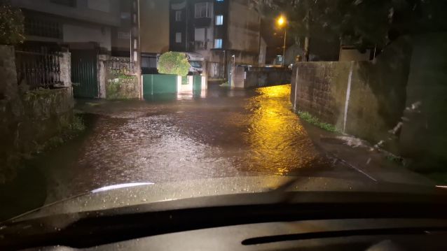 Nova inundación na Rúa do Santo
