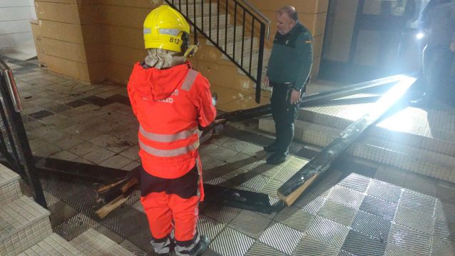 Intervención en Sanxenxo por el temporal