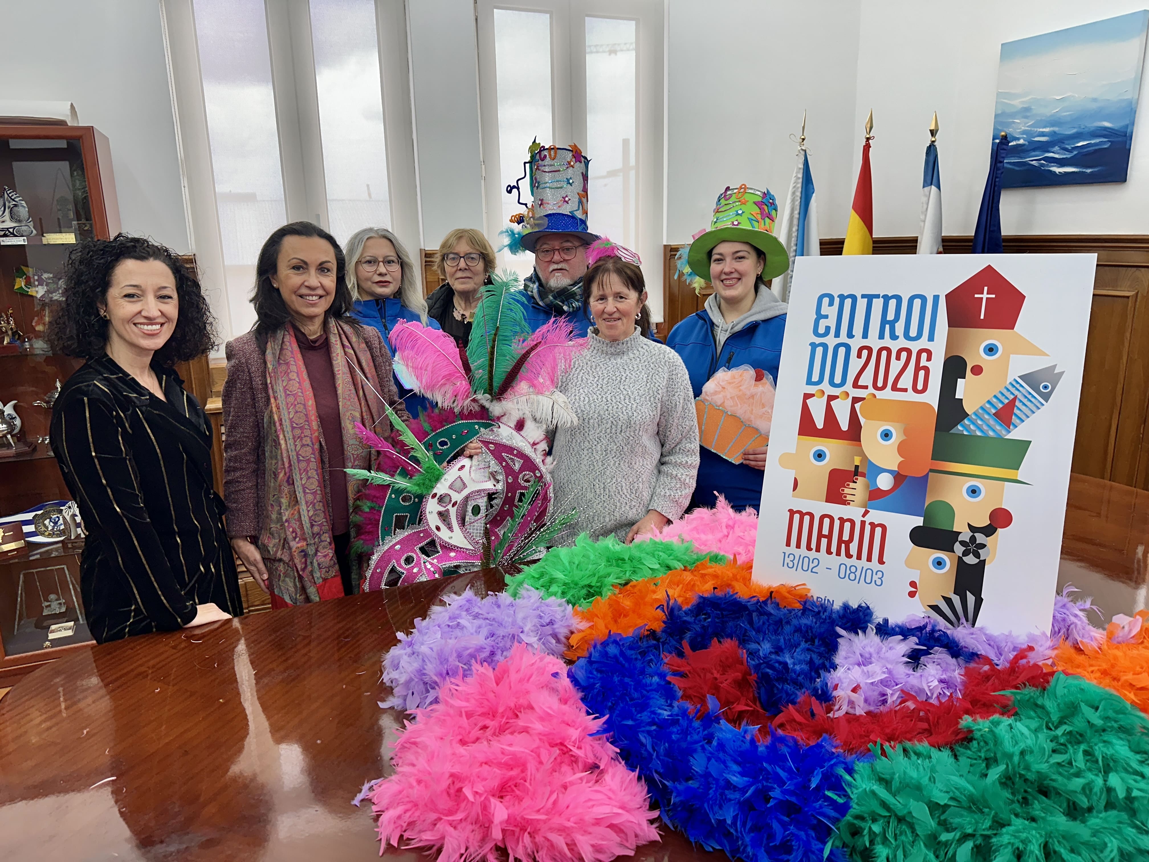 Presentación del cartel del Entroido de Marín