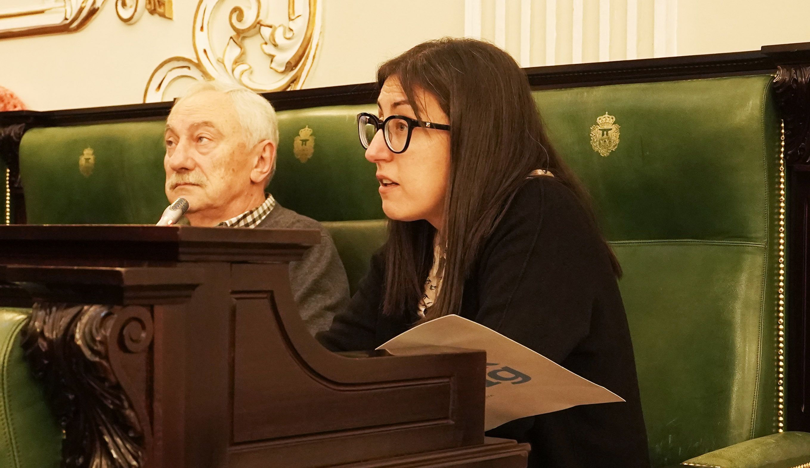 Protesta dos GES no pleno da Deputación