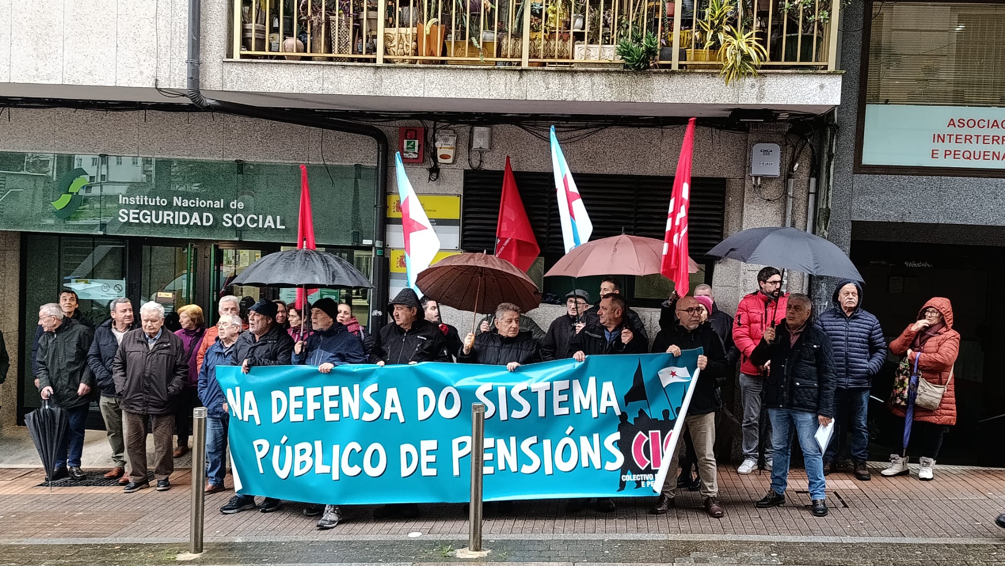 Protesta por las pensiones en Pontevedra