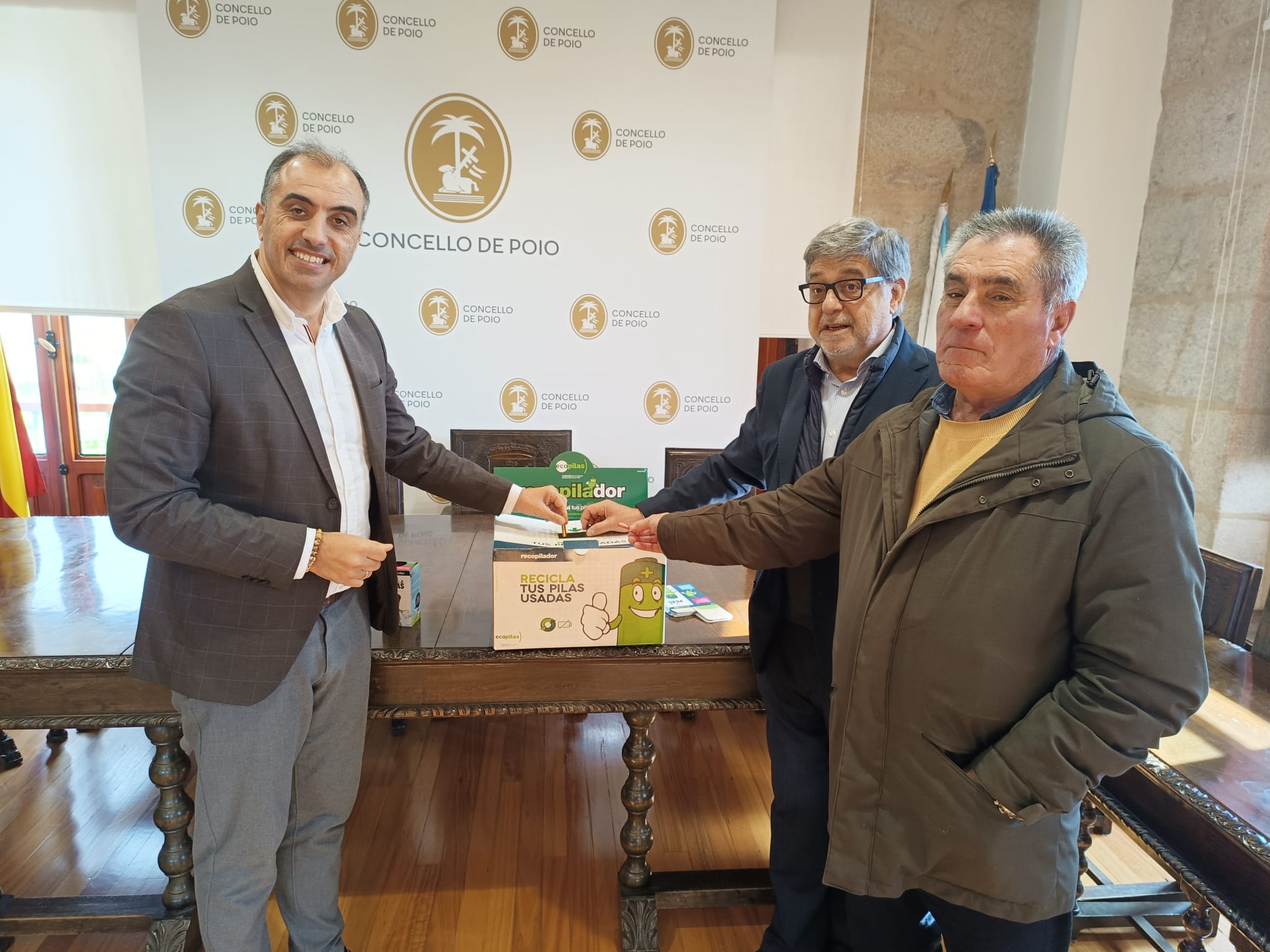 Ángel Moldes, Manuel Domínguez e José Pérez García