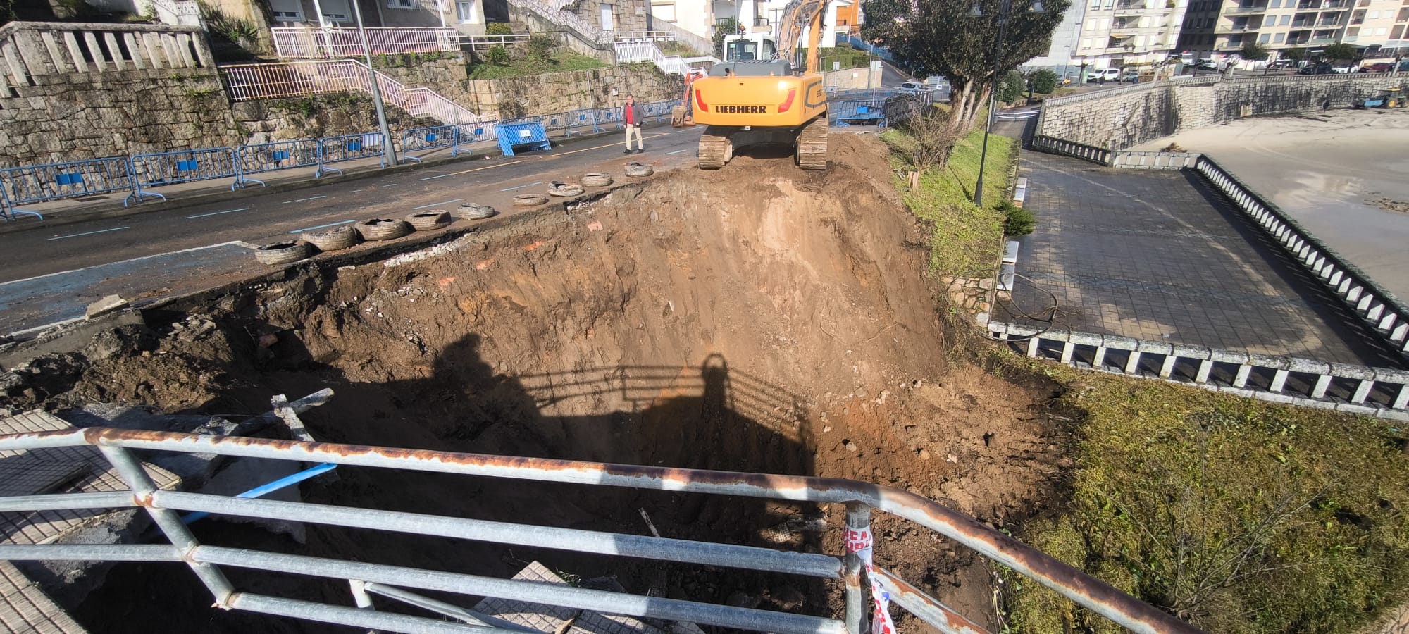 Obra en el talud de Silgar