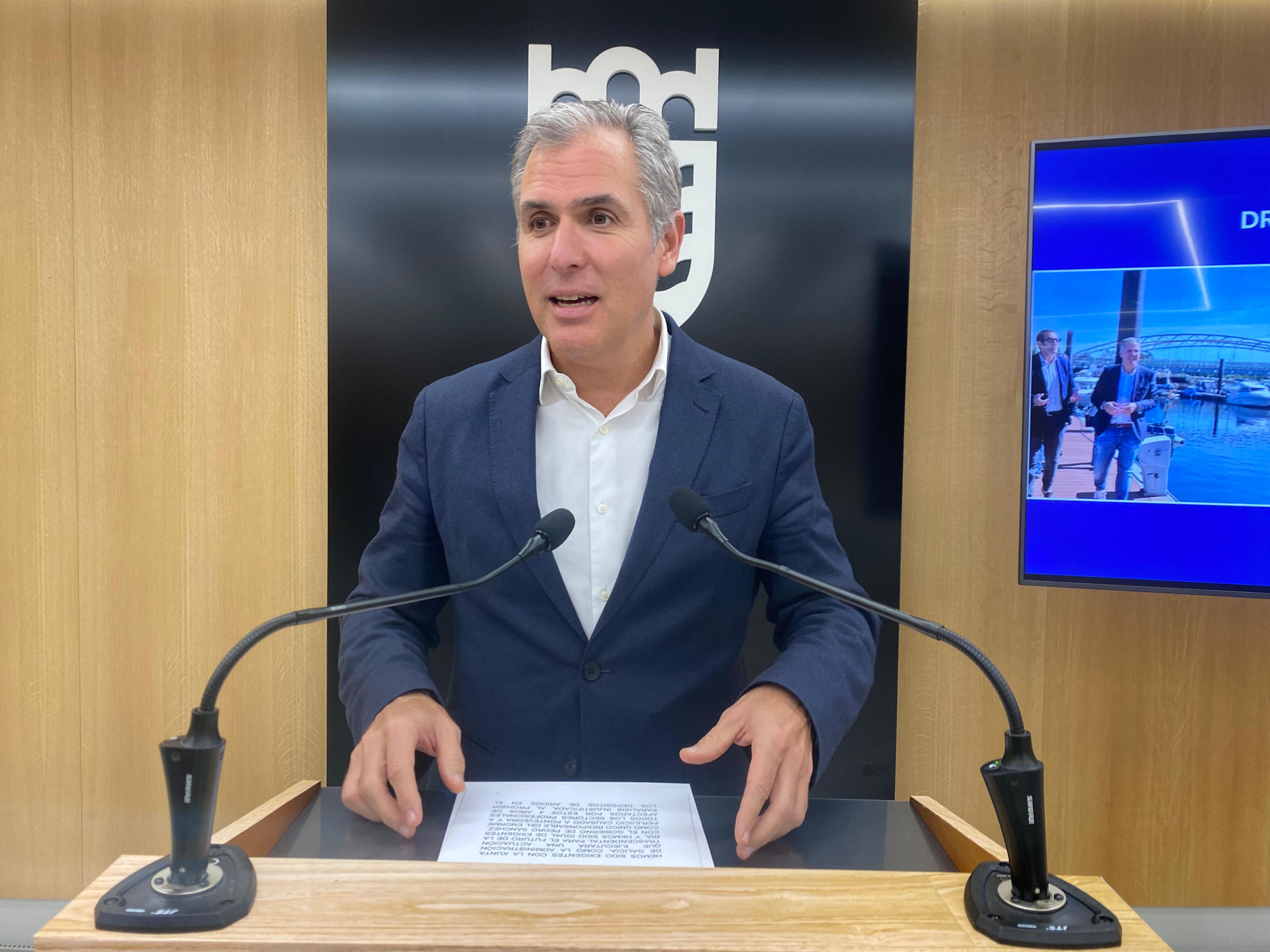 Rafa Domínguez, portavoz del PP de Pontevedra