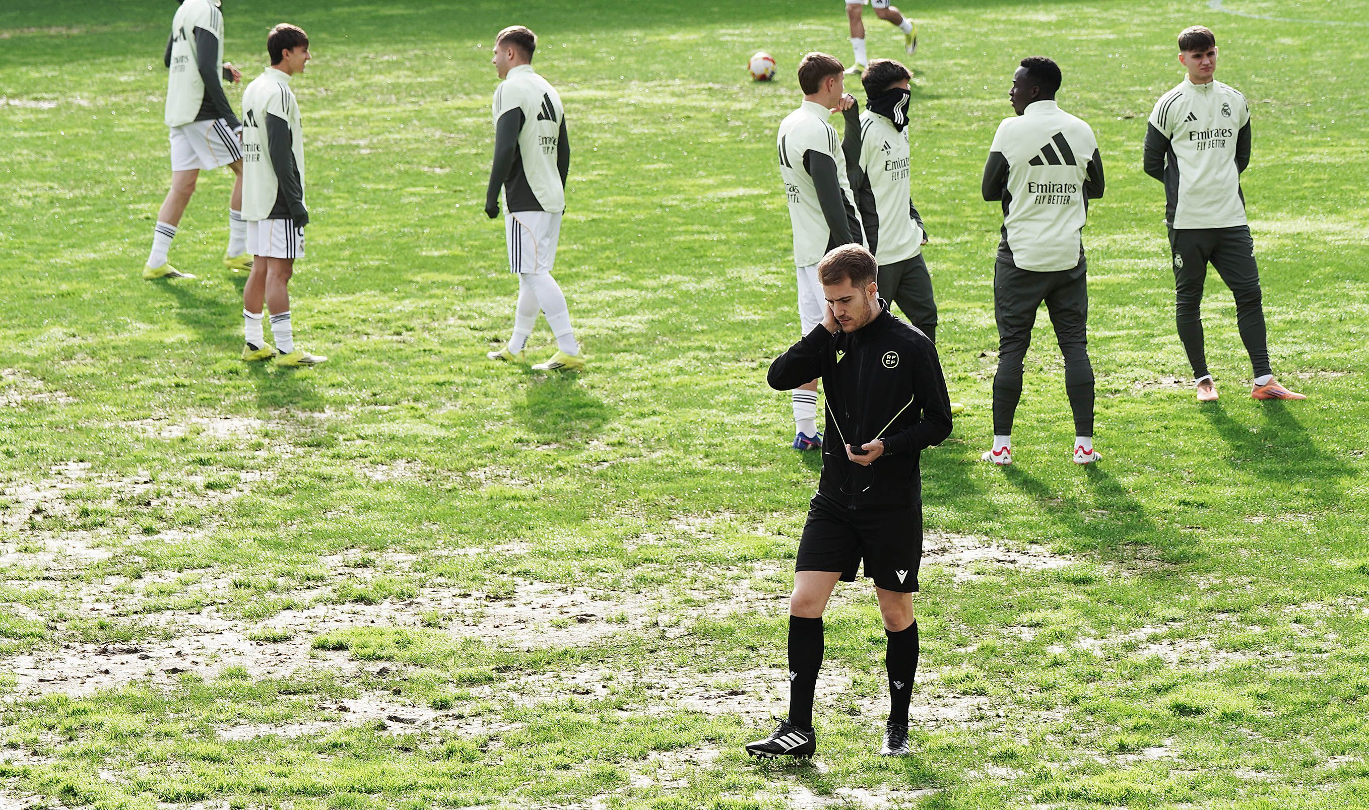 Partido entre Pontevedra CF e Real Madrid Castilla en Pasarón