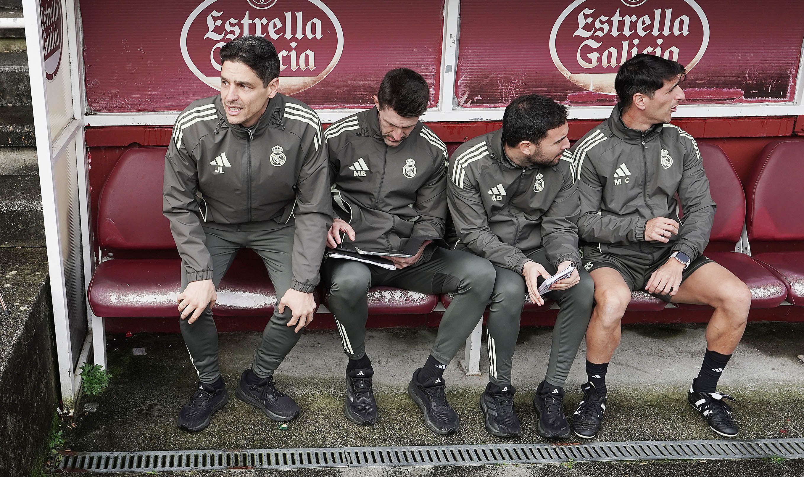 Partido entre Pontevedra CF e Real Madrid Castilla en Pasarón