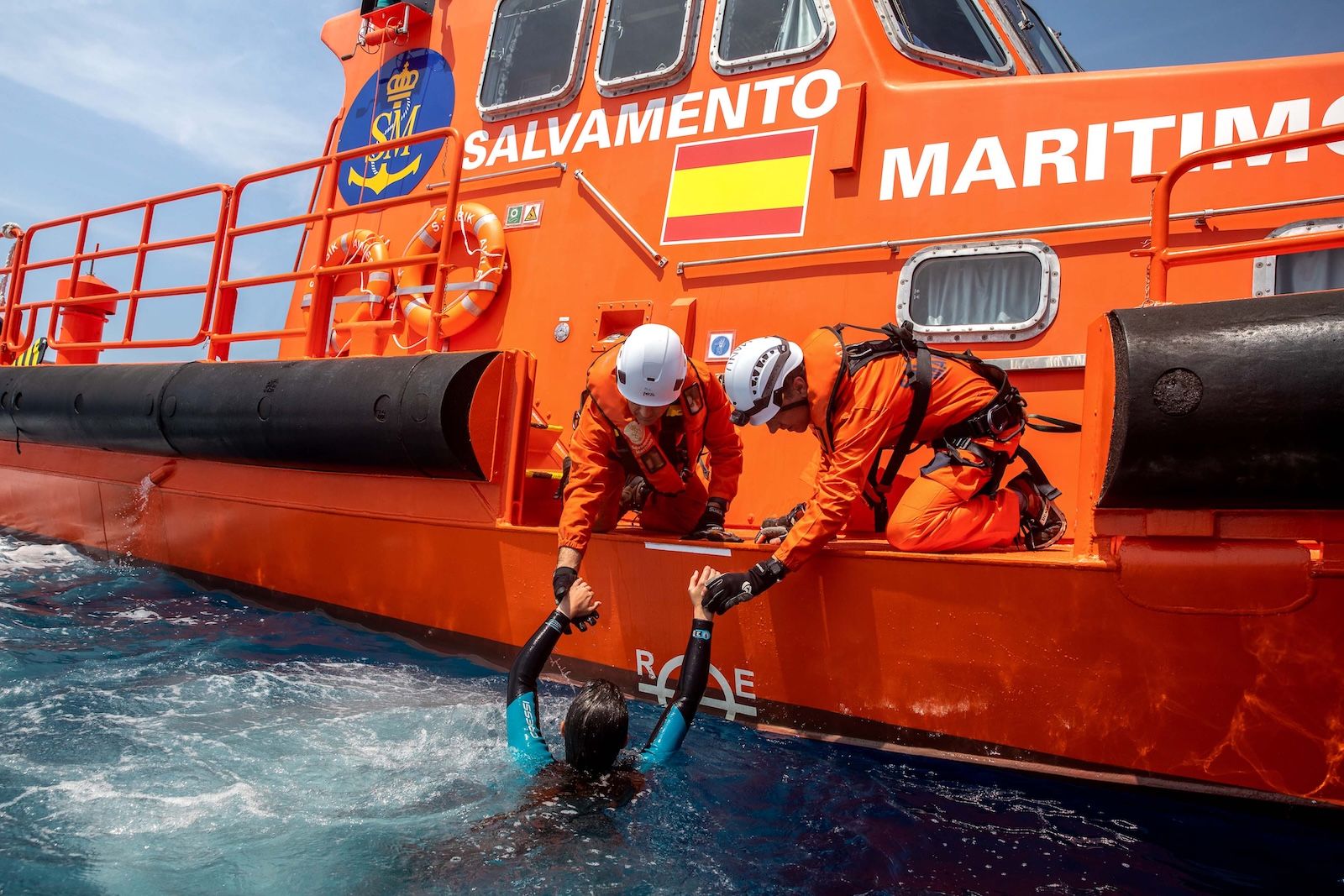 Un rescate de Salvamento Marítimo