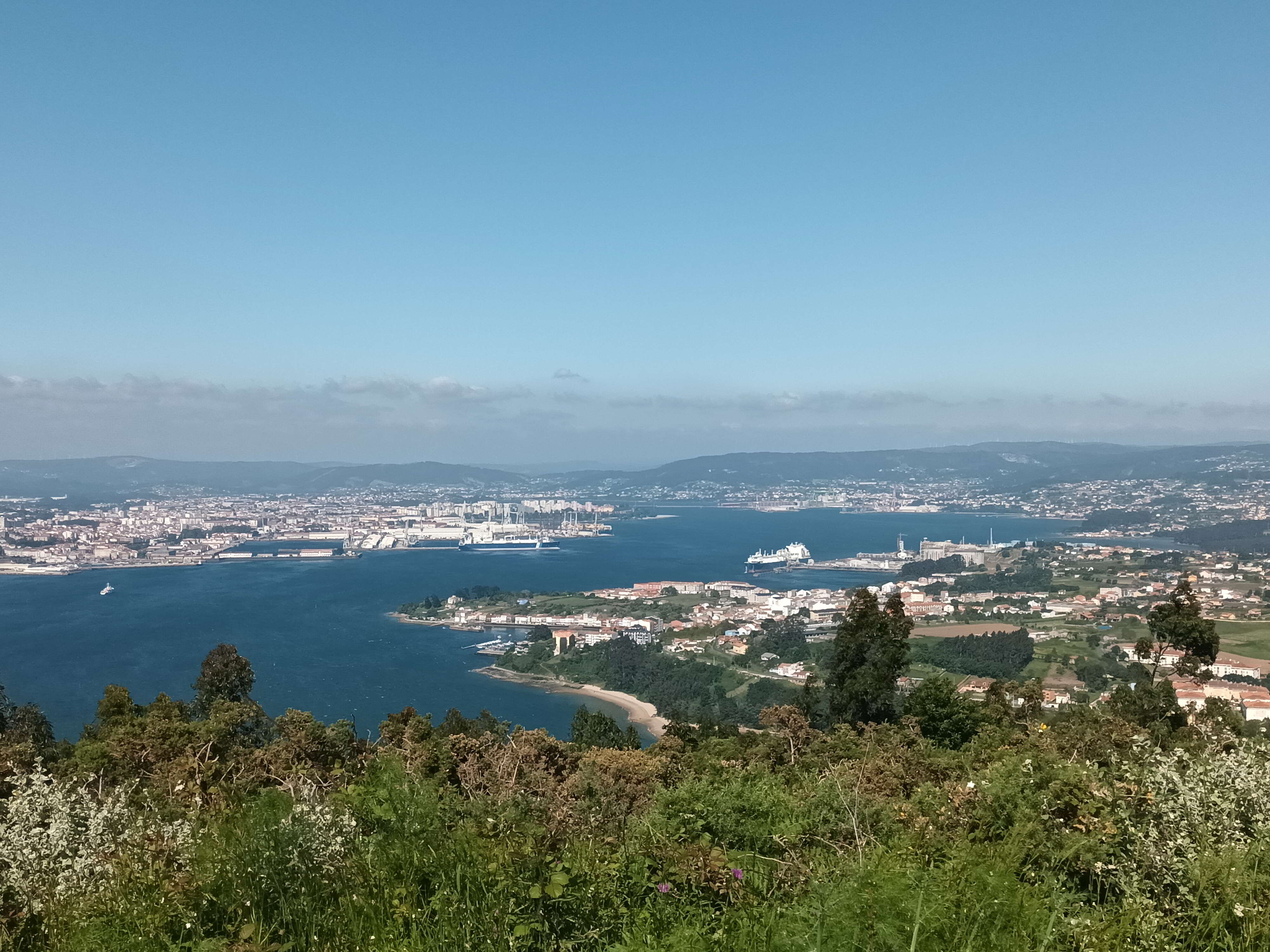 Ría de Ferrol dende Montefaro Ría de Ferrol dende Montefaro