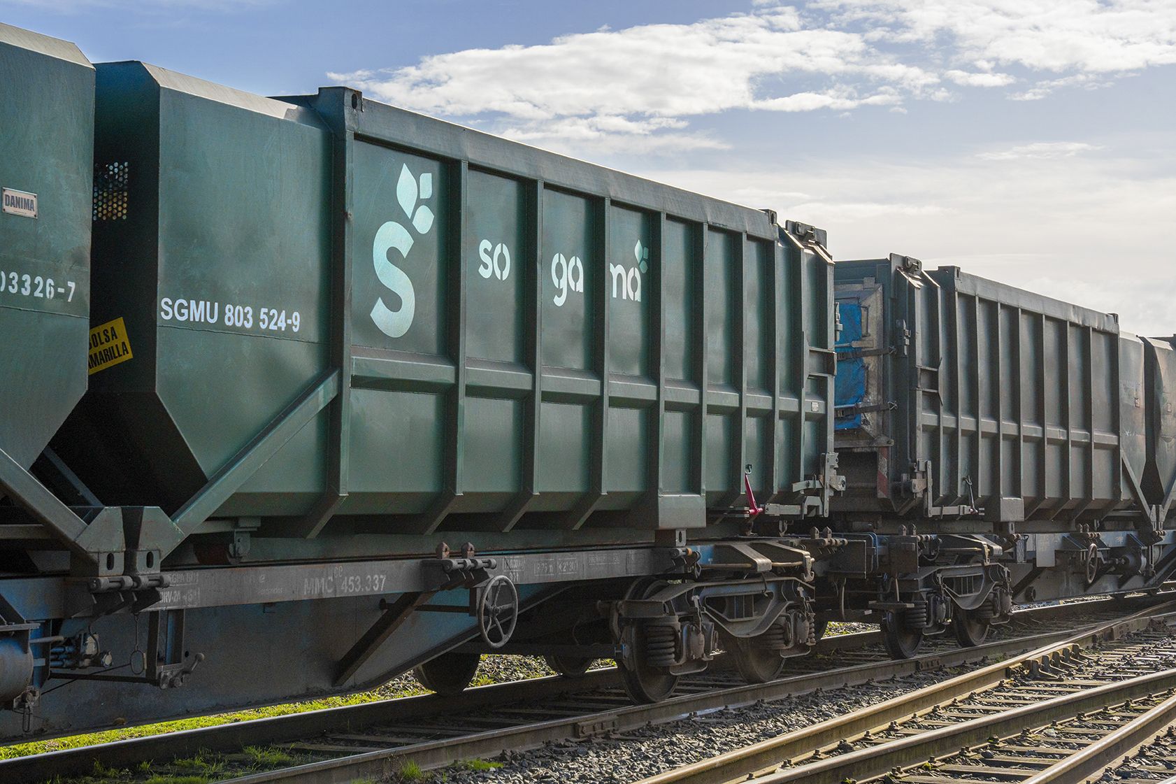 Vagóns de transporte ferroviario de Sogama