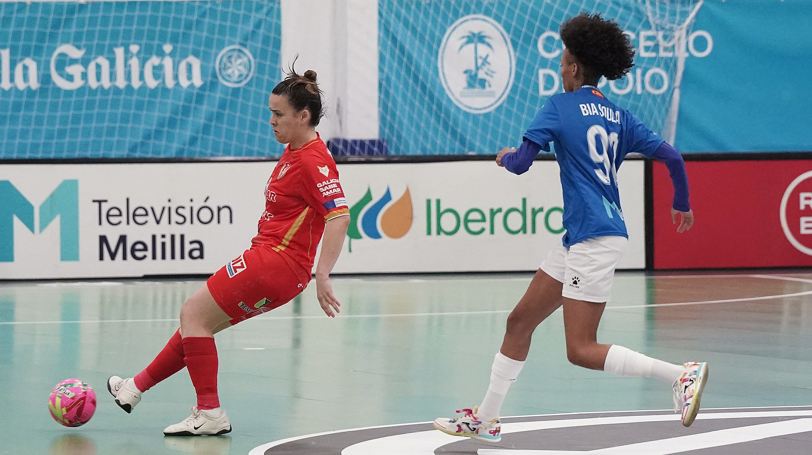 Partido de liga entre Poio Pescamar y Melilla CD Torreblanca en la Seca