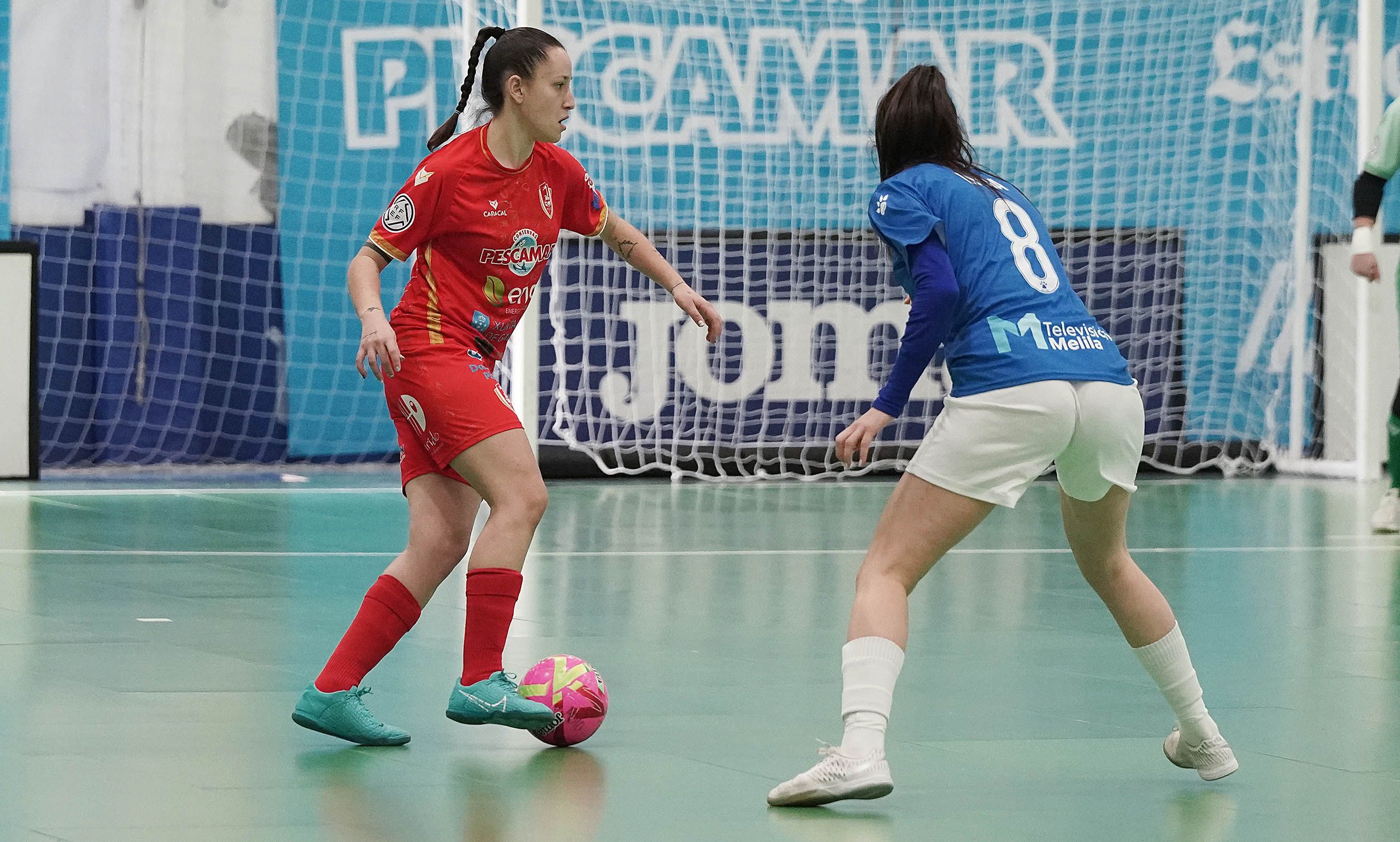 Partido de liga entre Poio Pescamar y Melilla CD Torreblanca en la Seca