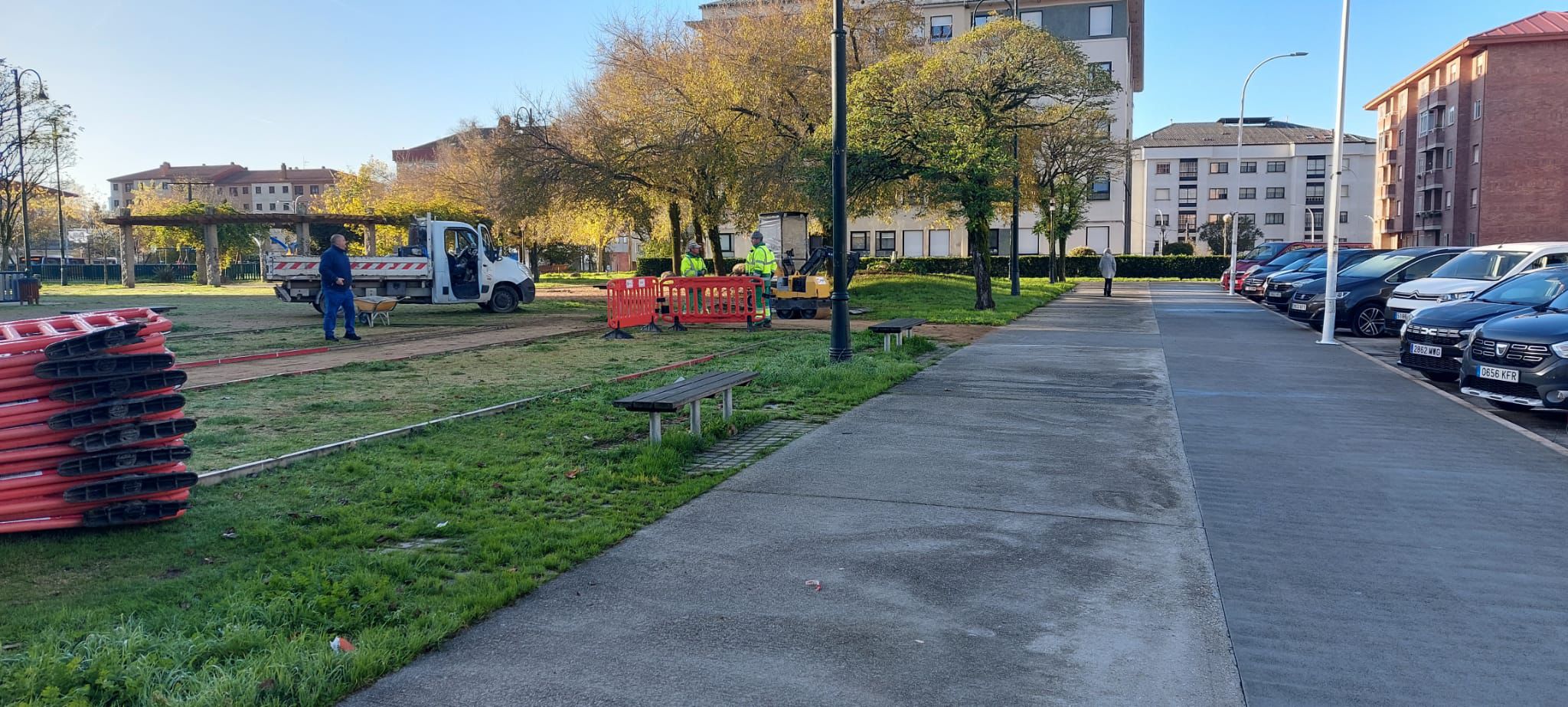 Obras en la Praza de Europa