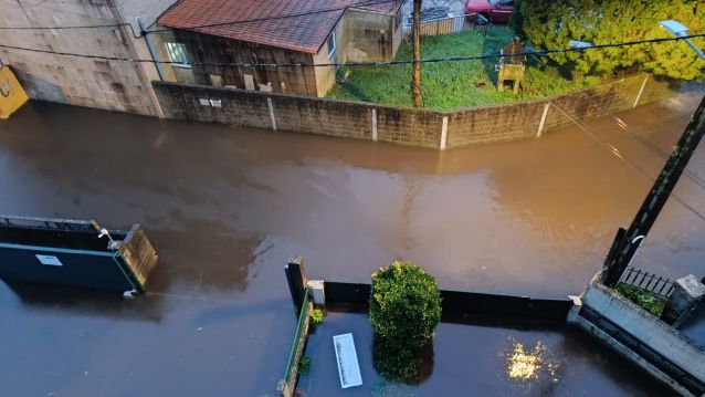 Nova inundación na Rúa do Santo Nova inundación na Rúa do Santo