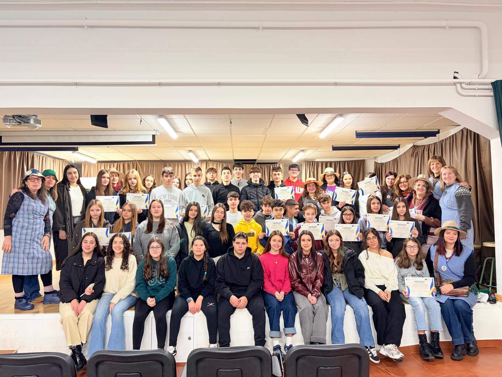Alumnos do CPI Santa Lucía conviven con estudiantes polacos e italianos