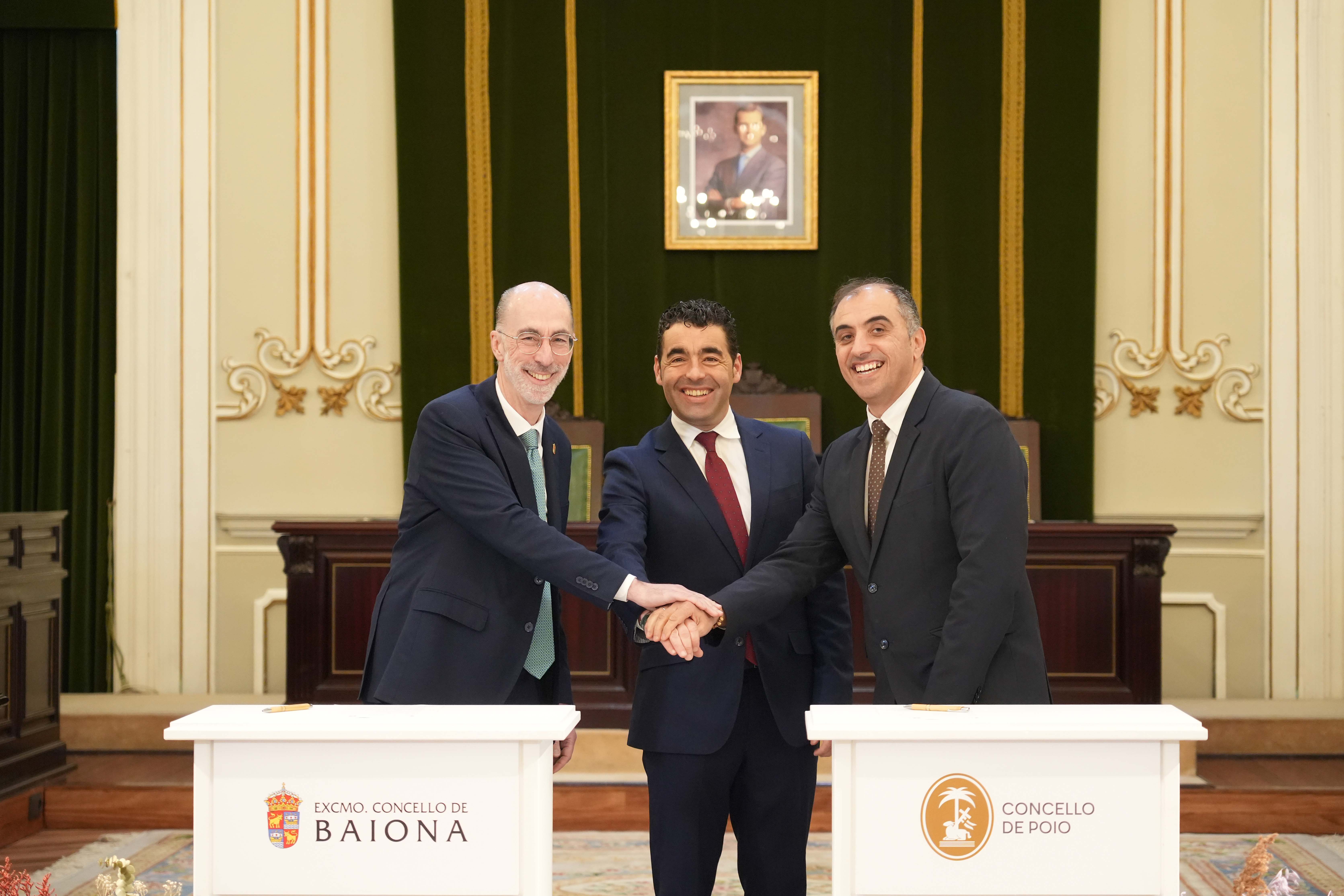 Jesús Vázquez Almuíña, Luis López y Ángel Moldes