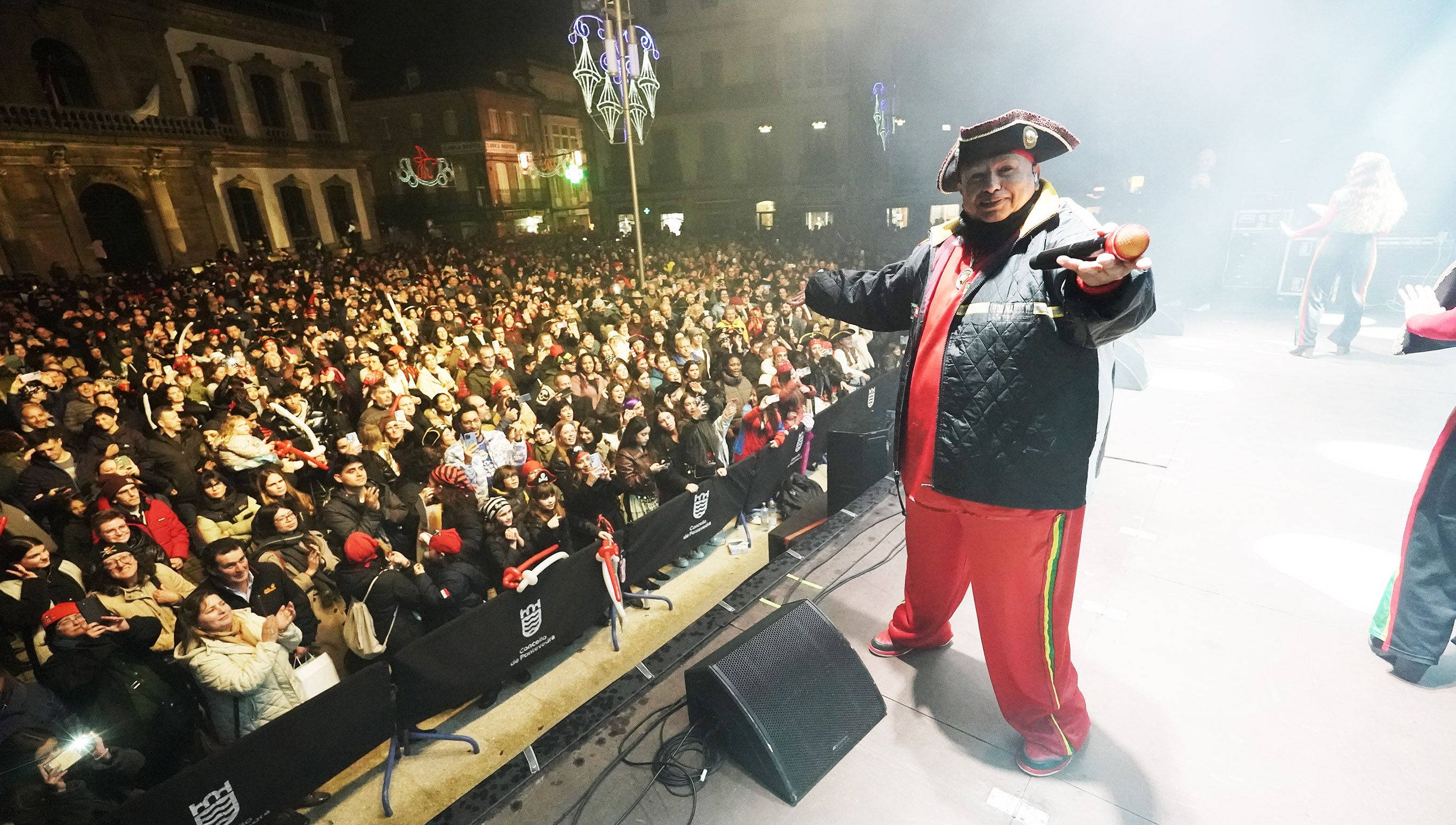 Concierto de King África en la Noite Pirata del Entroido pontevedrés