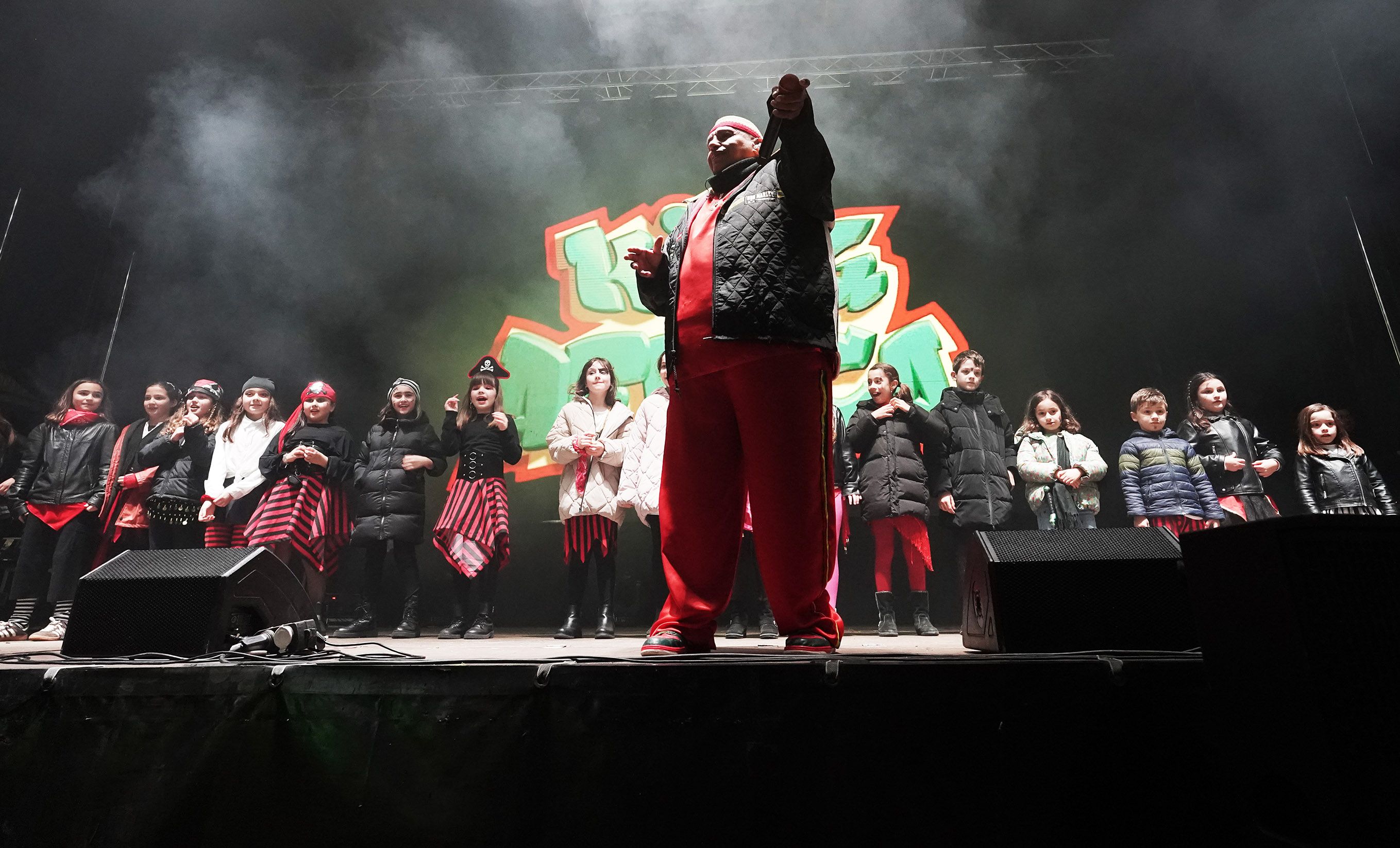 Concierto de King África en la Noite Pirata del Entroido pontevedrés