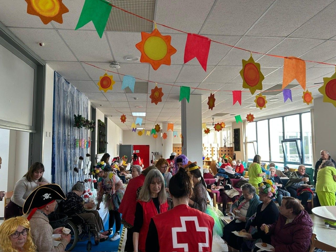 Celebración de carnaval en la Residencia de Mayores de Campolongo