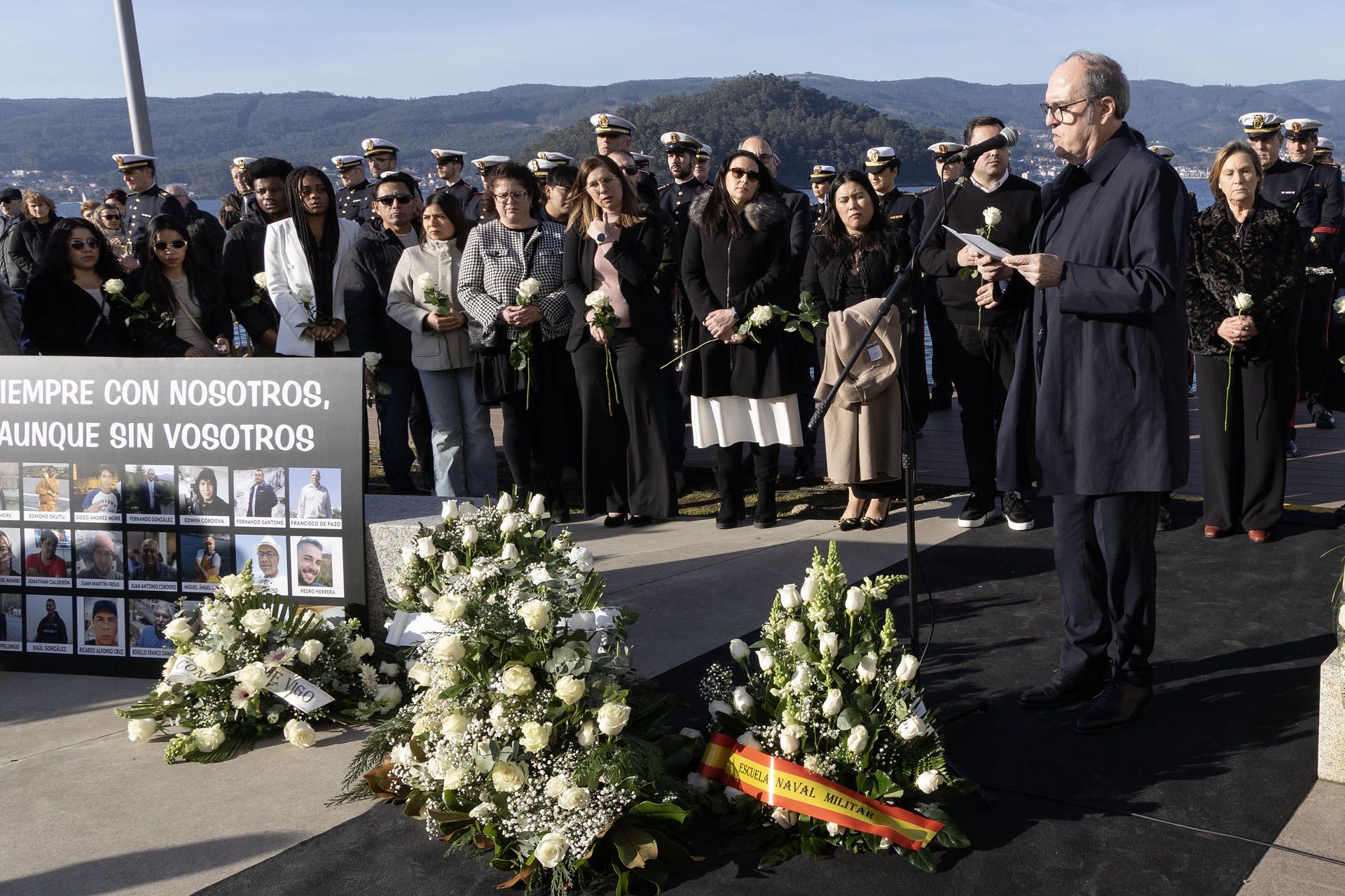Acto por el cuarto aniversario del naufragio del Villa de Pitanxo