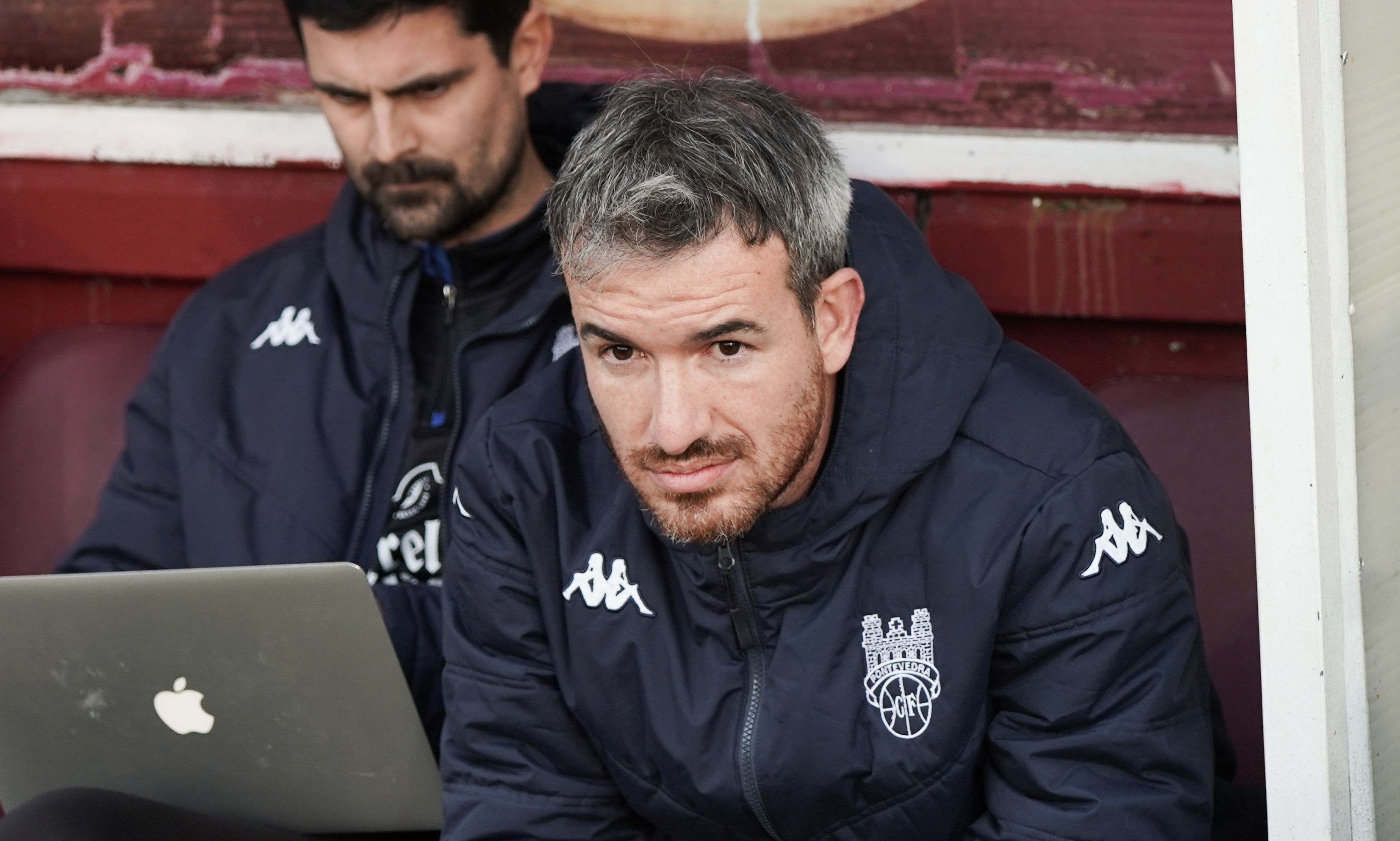 Rubén Domínguez en el partido contra el CD Lugo