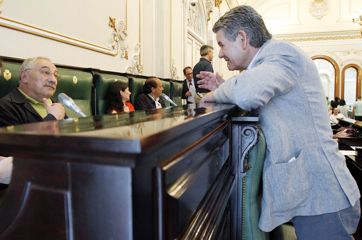 Los portavoces del BNG y PSOE en la Deputación