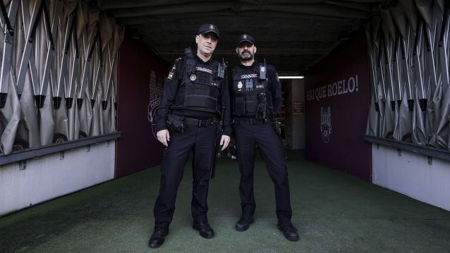 Juan José Meilán y Jhonatan Núñez, coordinadores del dispositivo de seguridad en Pasarón Juan José Meilán y Jhonatan Núñez, coordinadores del dispositivo de seguridad en Pasarón