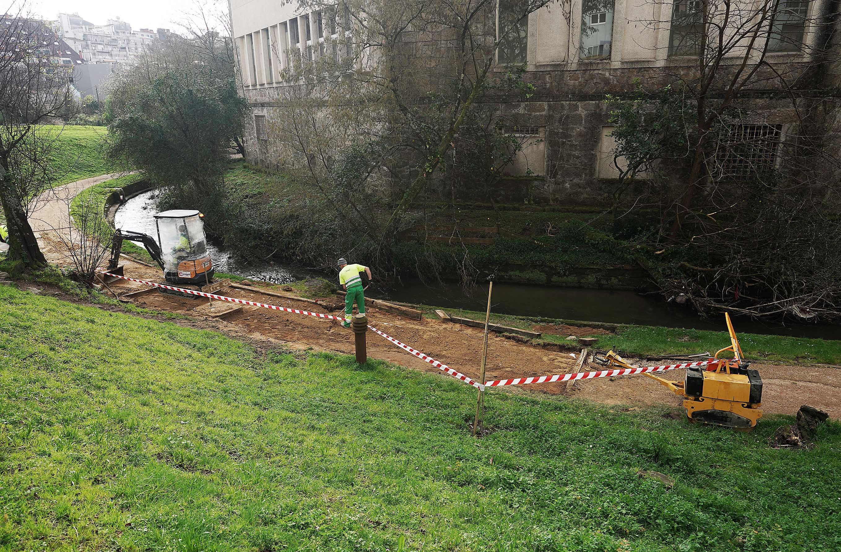 Obras de reparación del paseo del Gafos dañado por los temporales Obras de reparación del paseo del Gafos dañado por los temporales