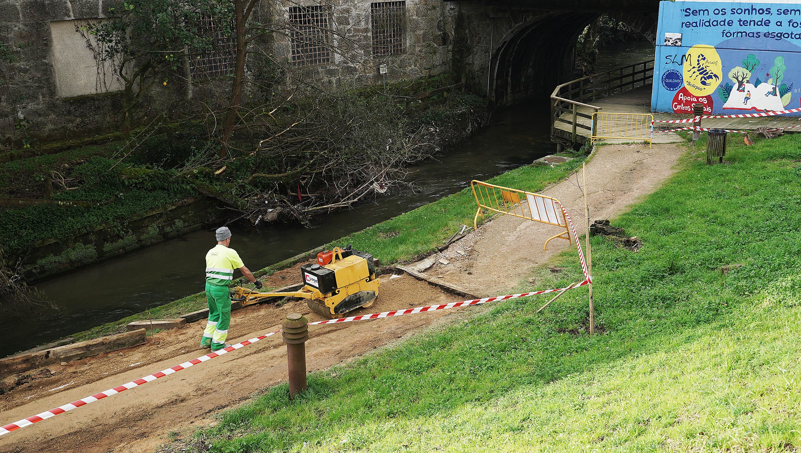Obras de reparación del paseo del Gafos dañado por los temporales Obras de reparación del paseo del Gafos dañado por los temporales