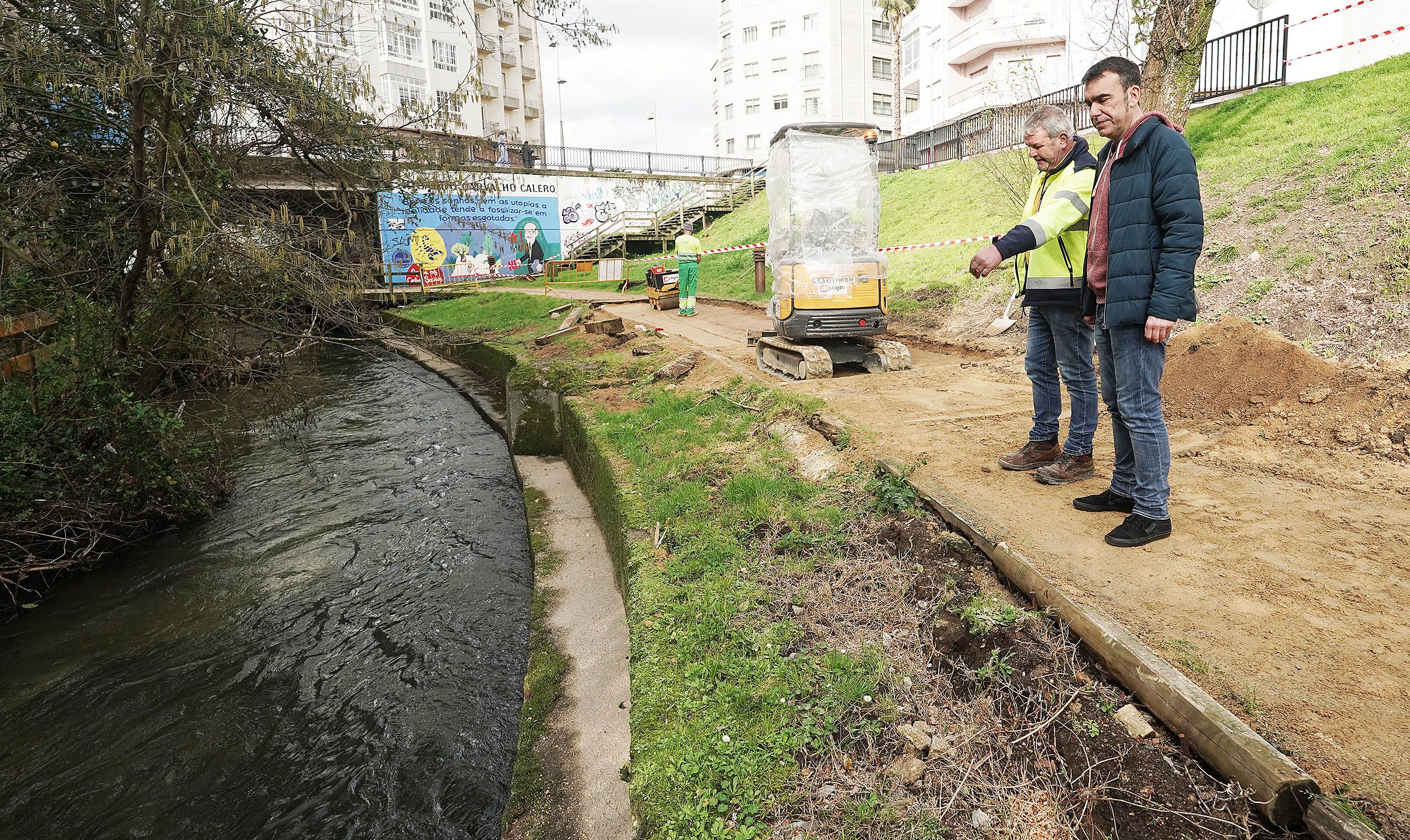 Obras de reparación del paseo del Gafos dañado por los temporales Obras de reparación del paseo del Gafos dañado por los temporales