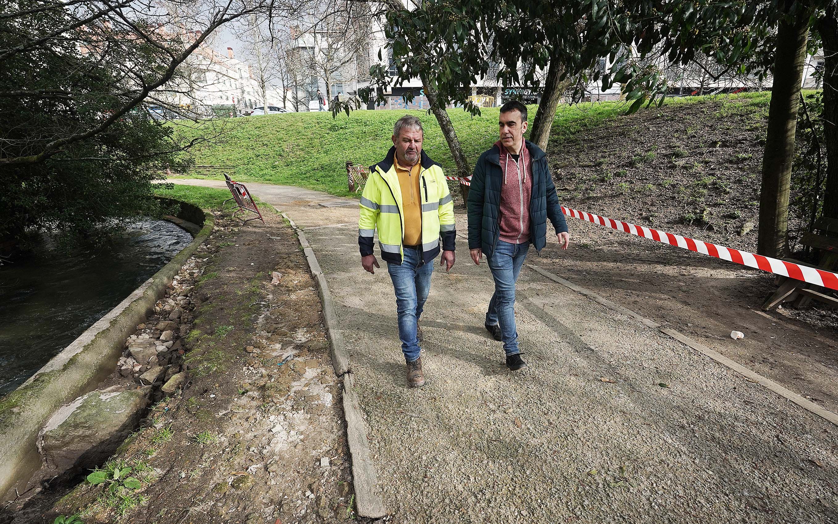 Obras de reparación del paseo del Gafos dañado por los temporales Obras de reparación del paseo del Gafos dañado por los temporales