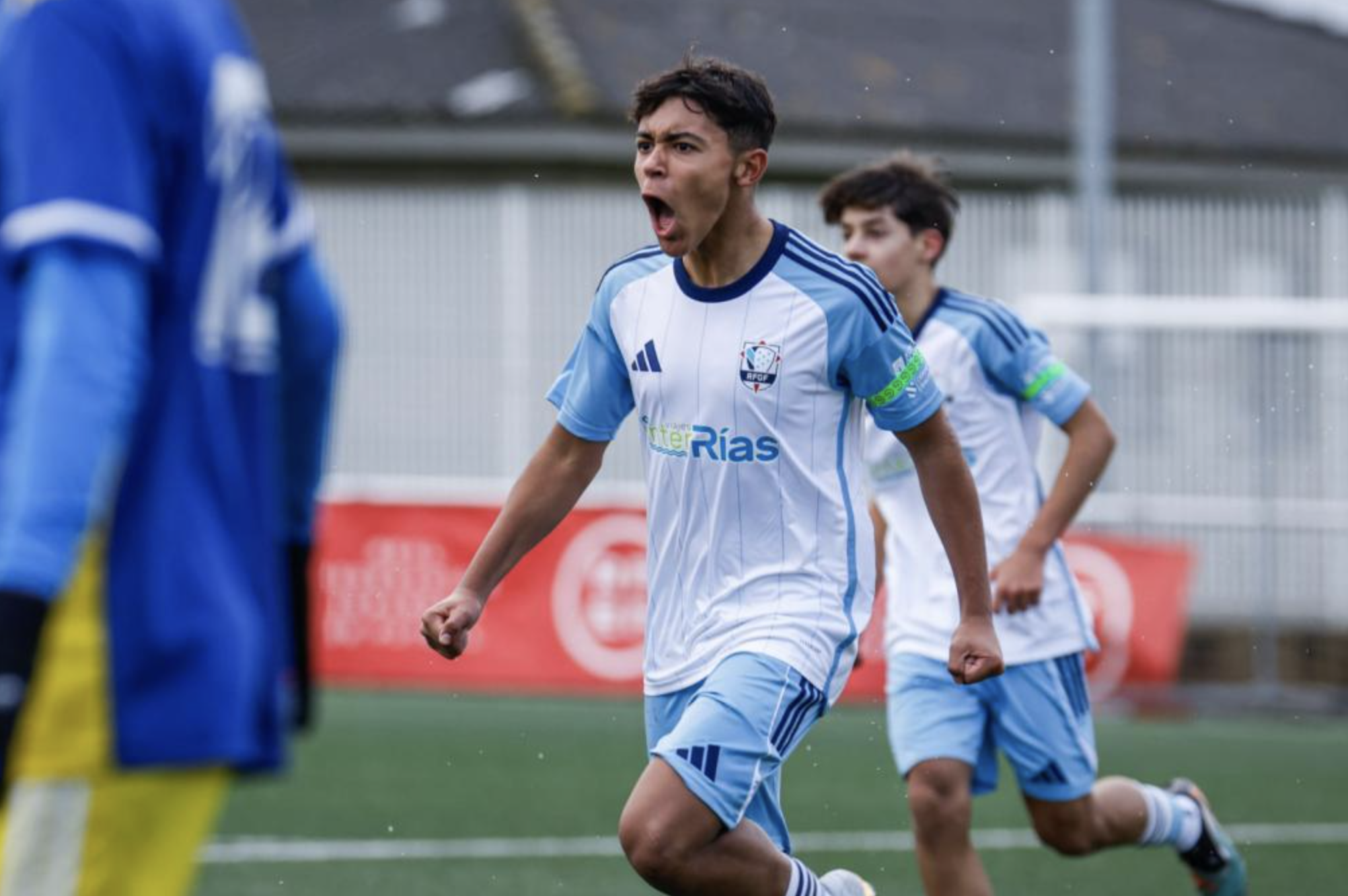 Nico Mindiola, con la Selección Galega Sub14