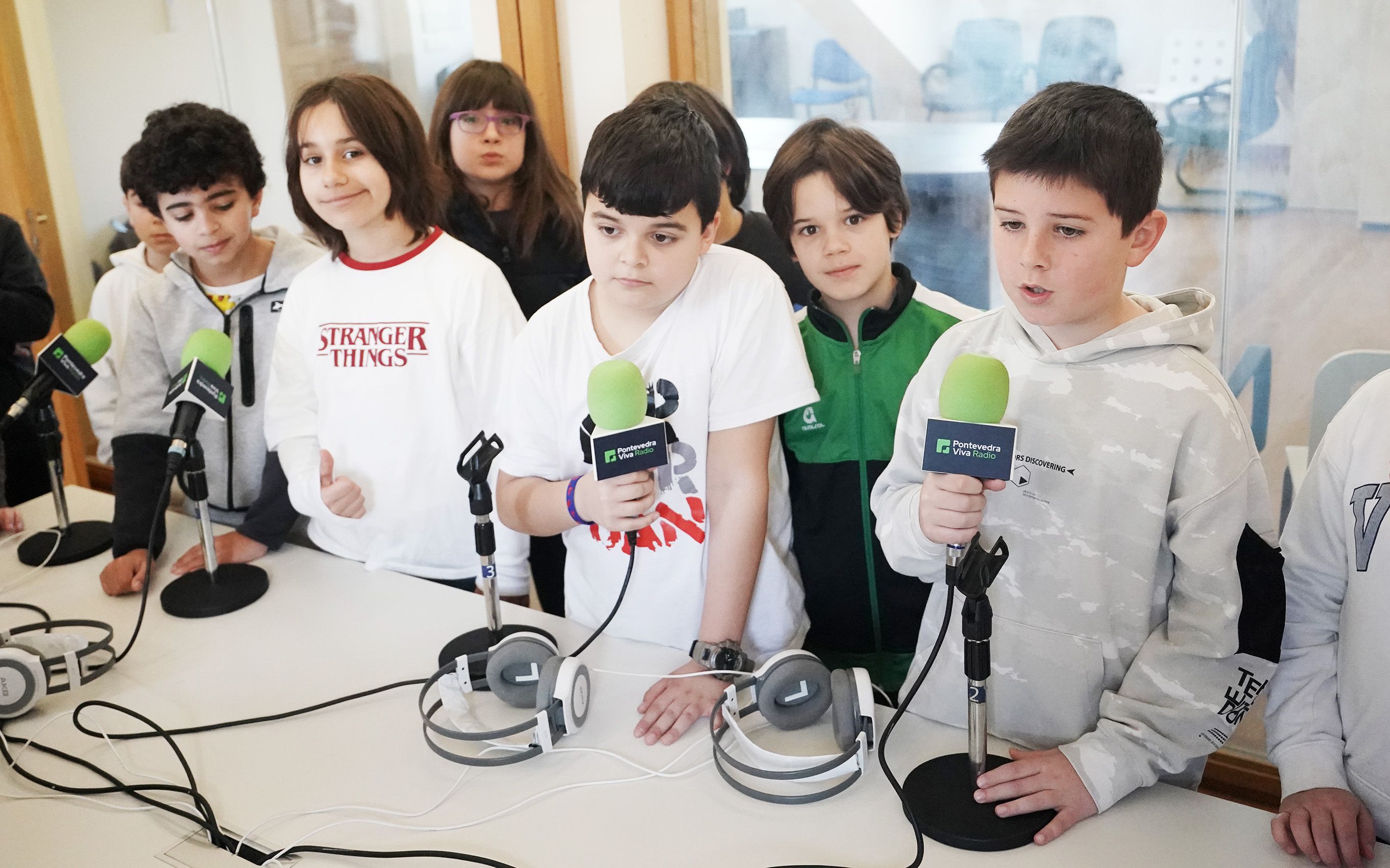 Escolares de quinto curso del CEIP Cabanas de Pontevedra