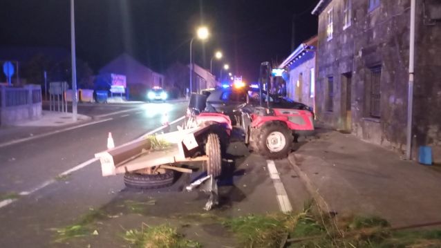 Accidente en la N 640 en A Anllada