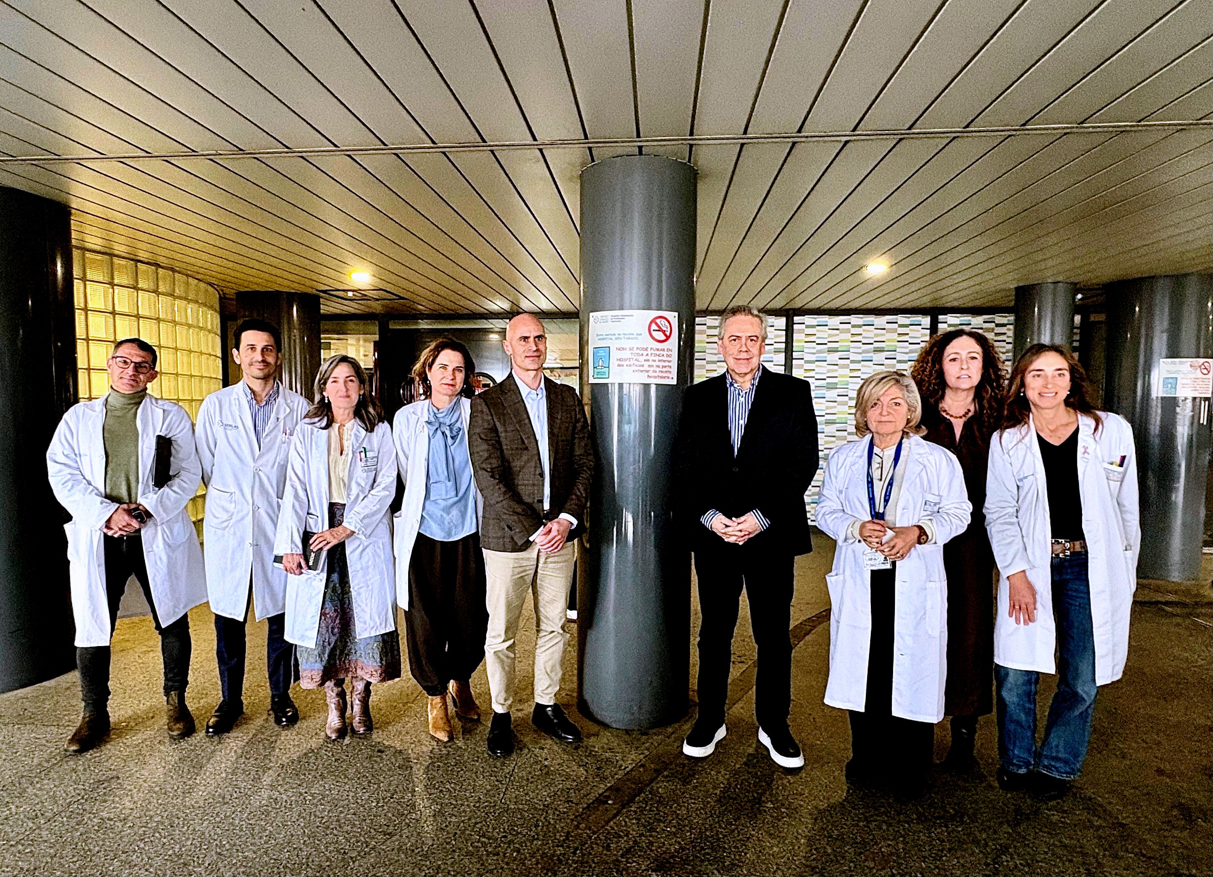 Responsables del área sanitaria con el conselleiro de Sanidade, Antonio Gómez Caamaño