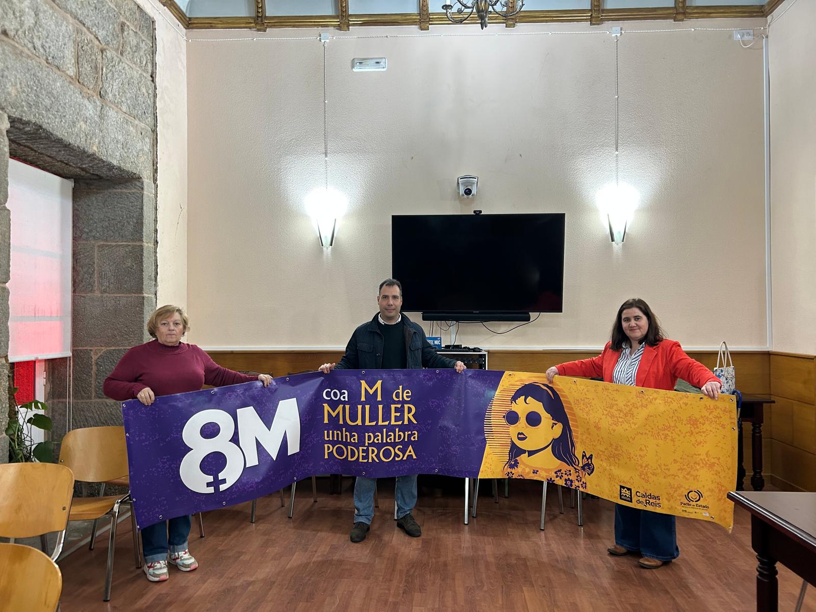 Pancarta 8M Caldas de Reis Pancarta 8M Caldas de Reis