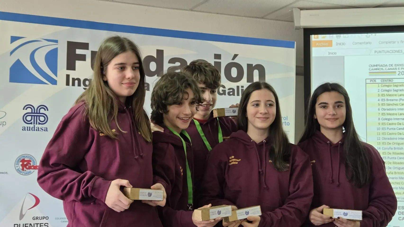 Alumnos participantes en la Olimpiada de Ingeniería de Caminos