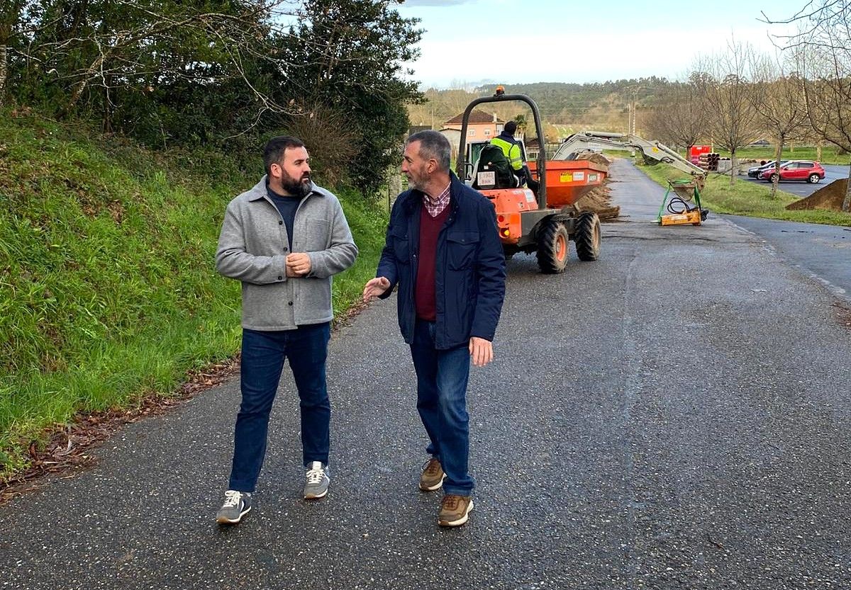 Inicio das obras de mellora dos accesos a Barosa