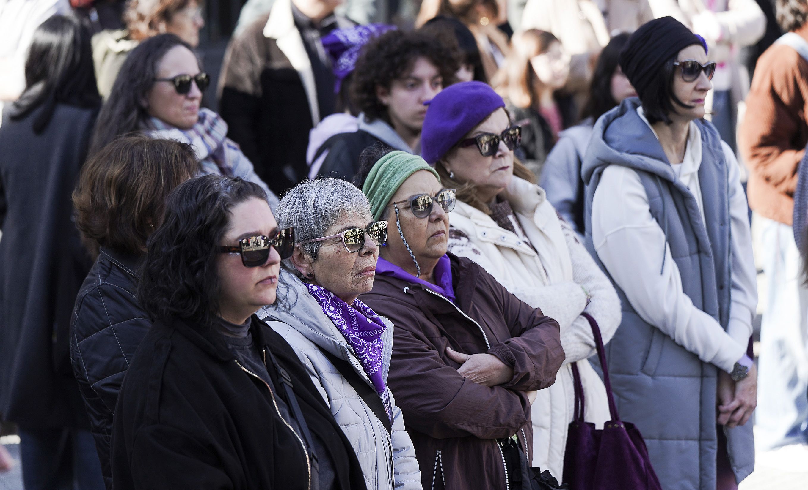 Manifestación en Pontevedra convocada por la Asemblea de Mujeres 8M y el colectivo 'Fulanas'
