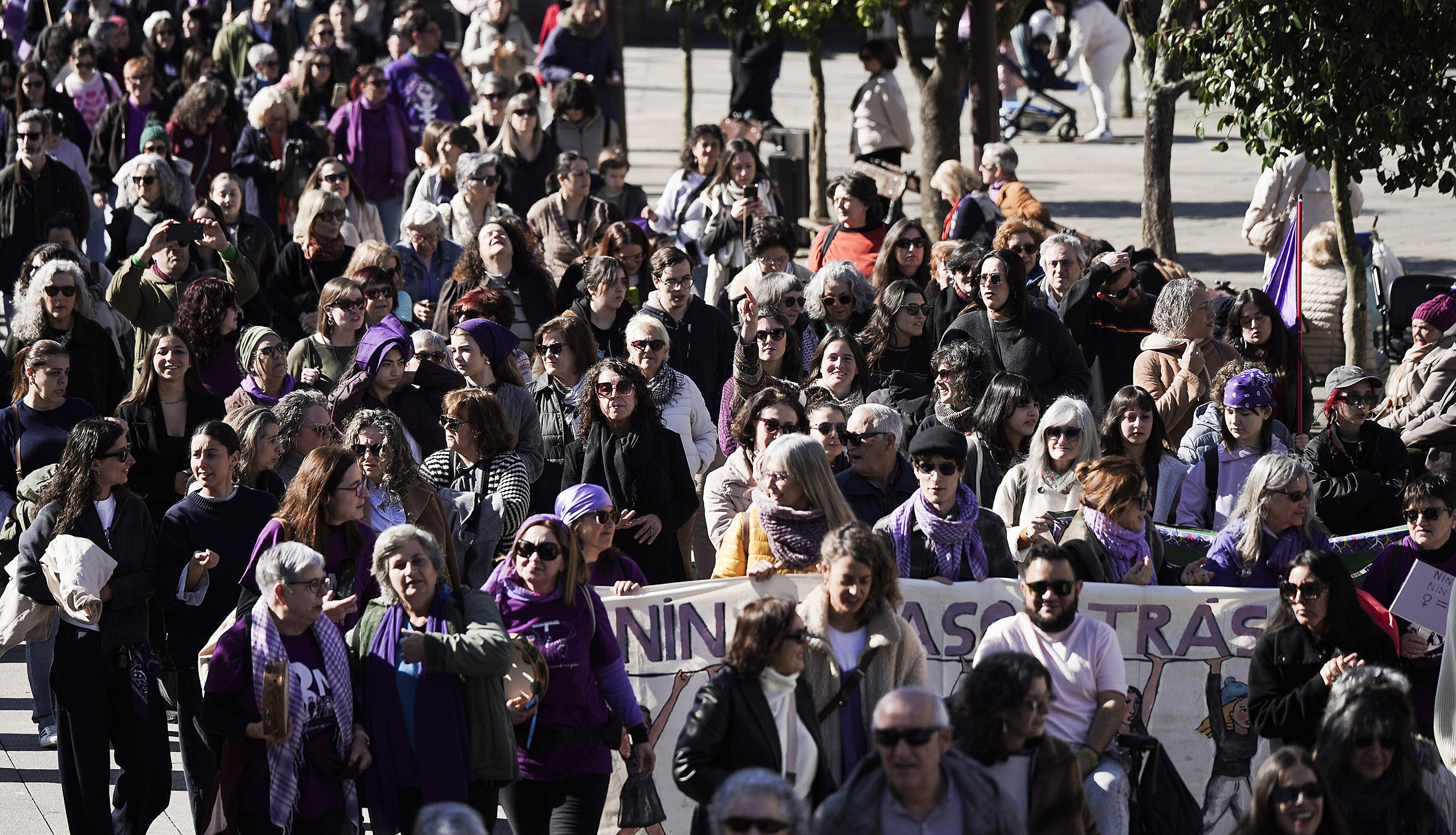 Manifestación en Pontevedra convocada por la Asemblea de Mujeres 8M y el colectivo 'Fulanas'