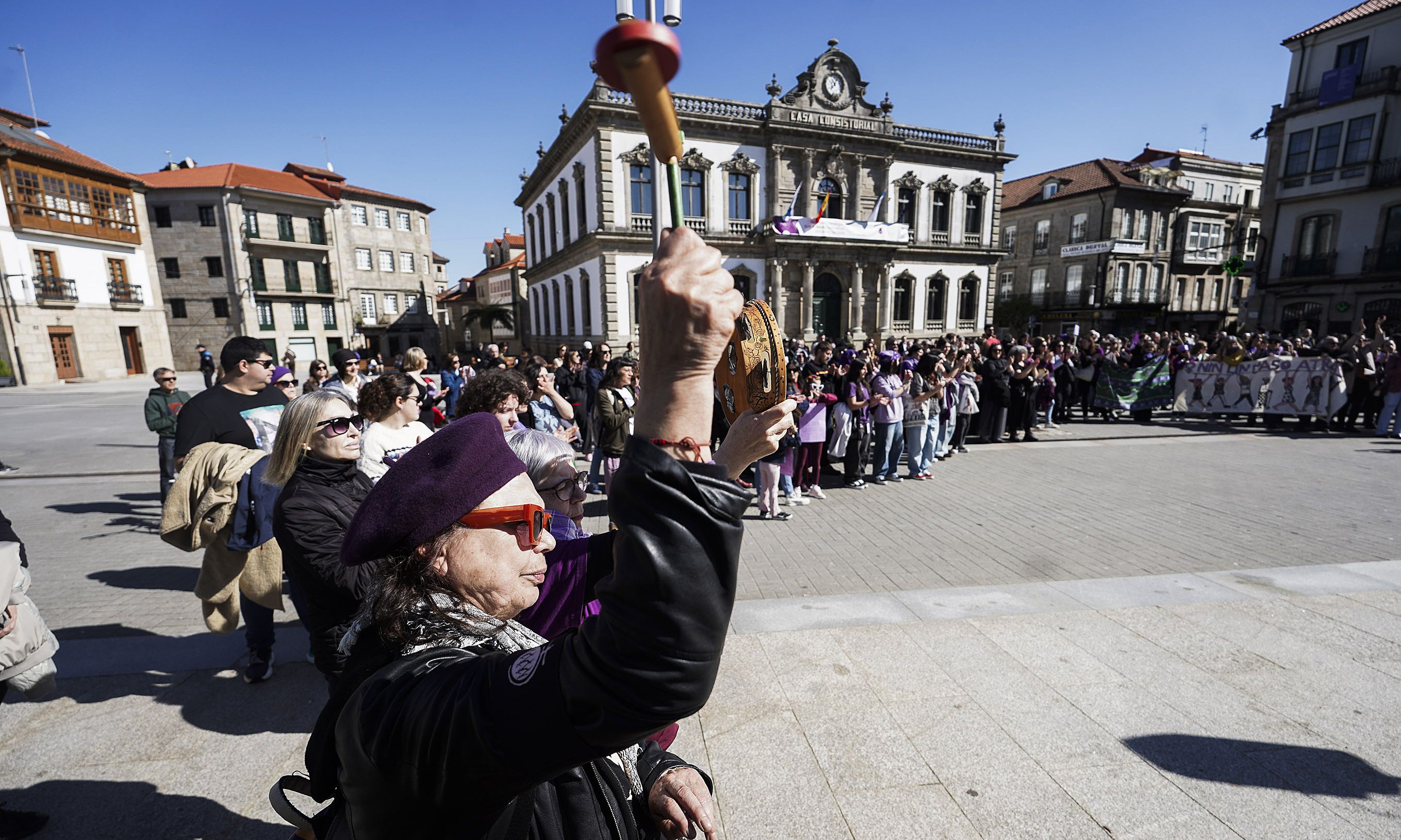 Manifestación en Pontevedra convocada por la Asemblea de Mujeres 8M y el colectivo 'Fulanas'