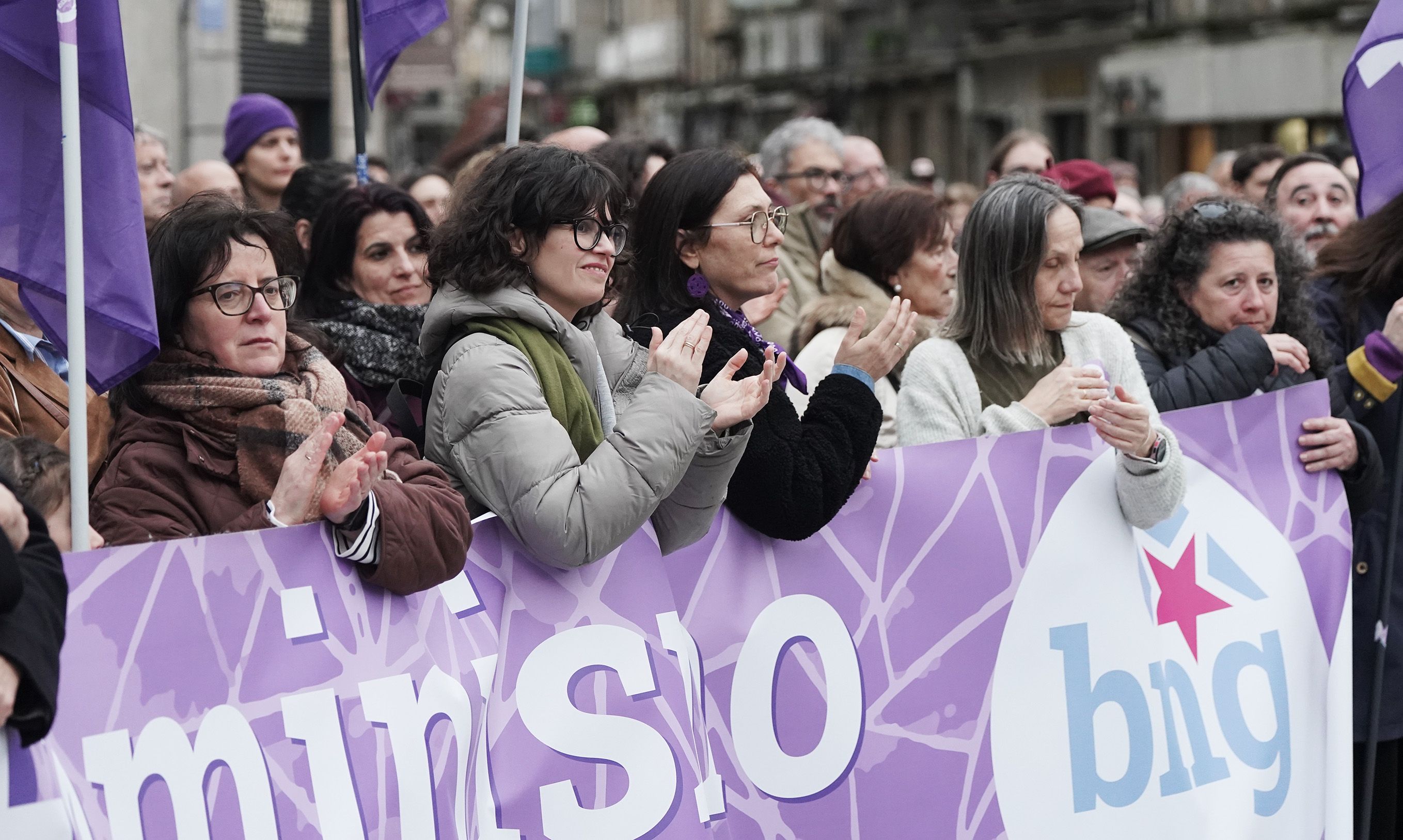 Manifestación del 8M en Pontevedra convocada por la Marcha Mundial de las Mujeres Manifestación del 8M en Pontevedra convocada por la Marcha Mundial de las Mujeres